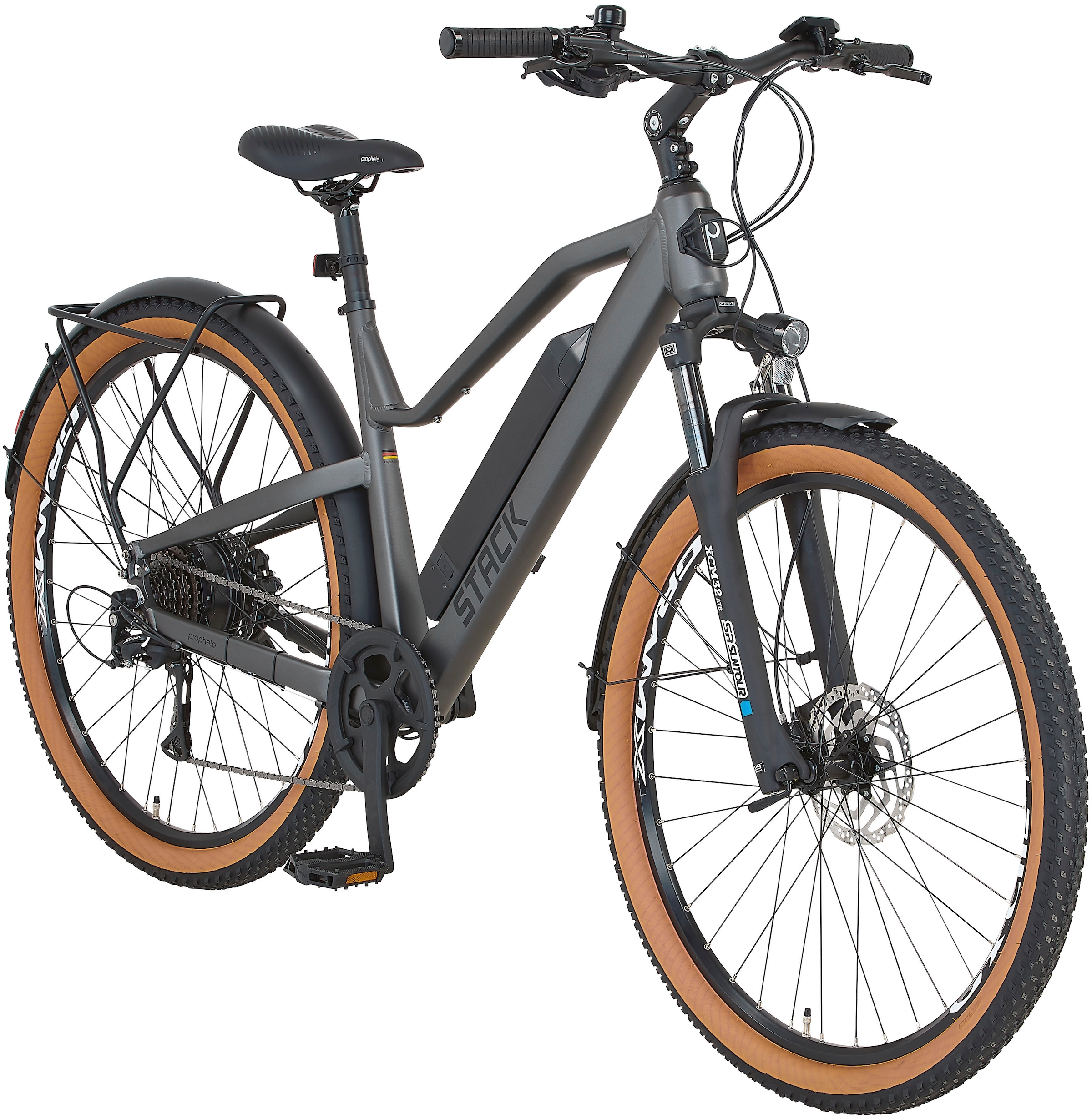 Prophete E-Bike »Stack 1.3«, 8 Gang, Shimano, Acera, Heckmotor 250 W, Pedelec, Elektrofahrrad für Herren