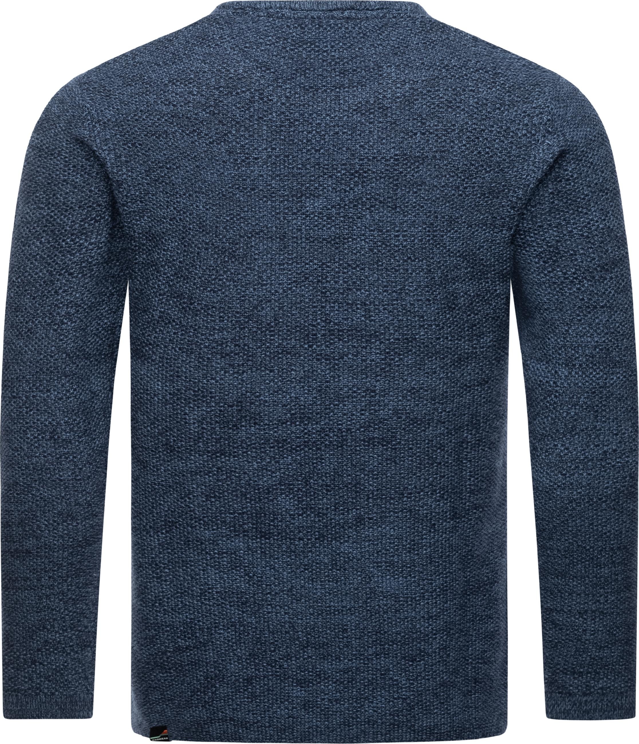 Ragwear Sweater »Strickpullover Knitson«, stylischer Herren Sweatpullover mit Rippbündchen