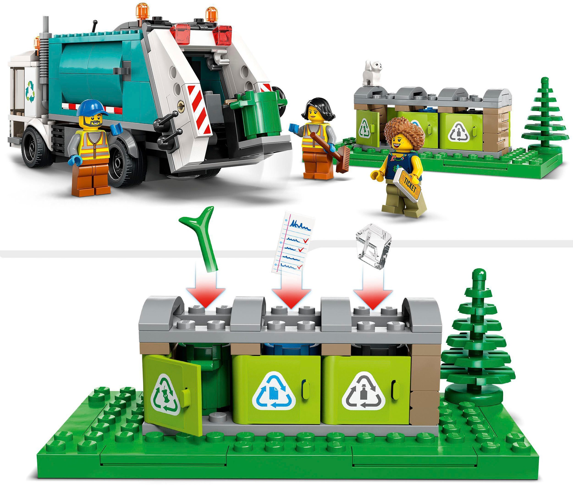 LEGO® Konstruktionsspielsteine »Müllabfuhr (60386), LEGO® City«, (261 St.), Made in Europe