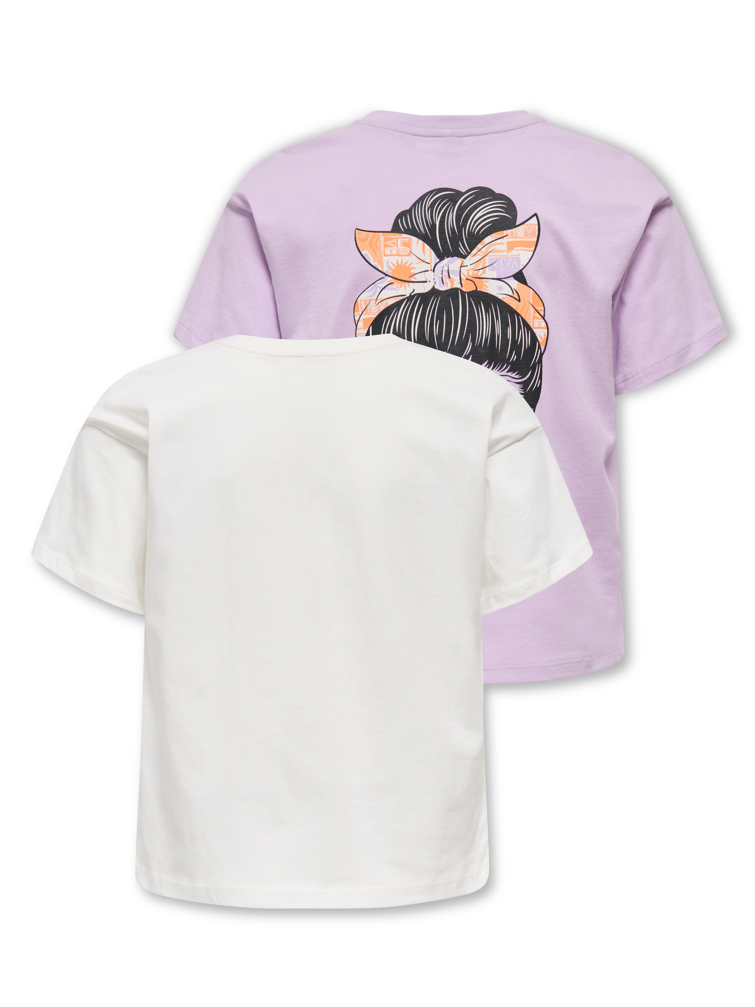 KIDS ONLY T-Shirt »KOGMAIKEN LIFE SKULL SS TOP JRS 2-PACK« Packung, 2 mit unterschiedlichen Frontprints