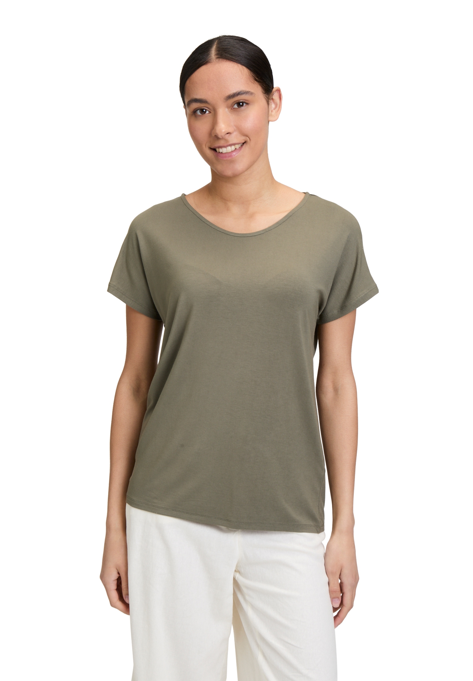 Betty Barclay Kurzarmshirt »Casual-Shirt mit V-Ausschnitt«