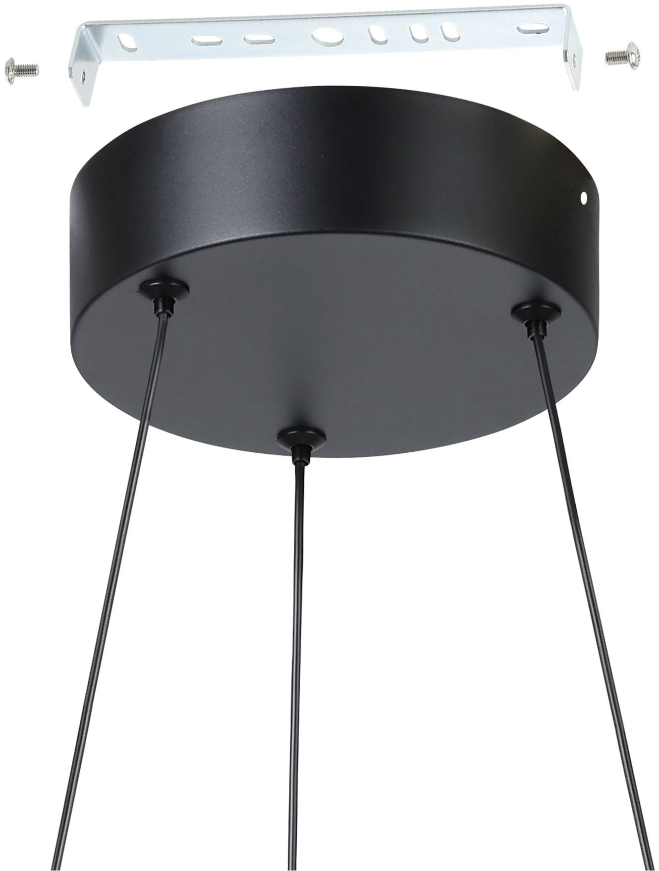 EGLO Hängeleuchte »MEZZOMONTE Pendellampe - Alu, Stahl - LED;LED - 1X20W;1X20W - IP20« LED-Modul 1 Stk. Kaltweiß | Neutralweiß | Warmweiß Hängelampe, Deckenlampe, Wohnzimmer, Esszimmer, H110 x Ø48 cm