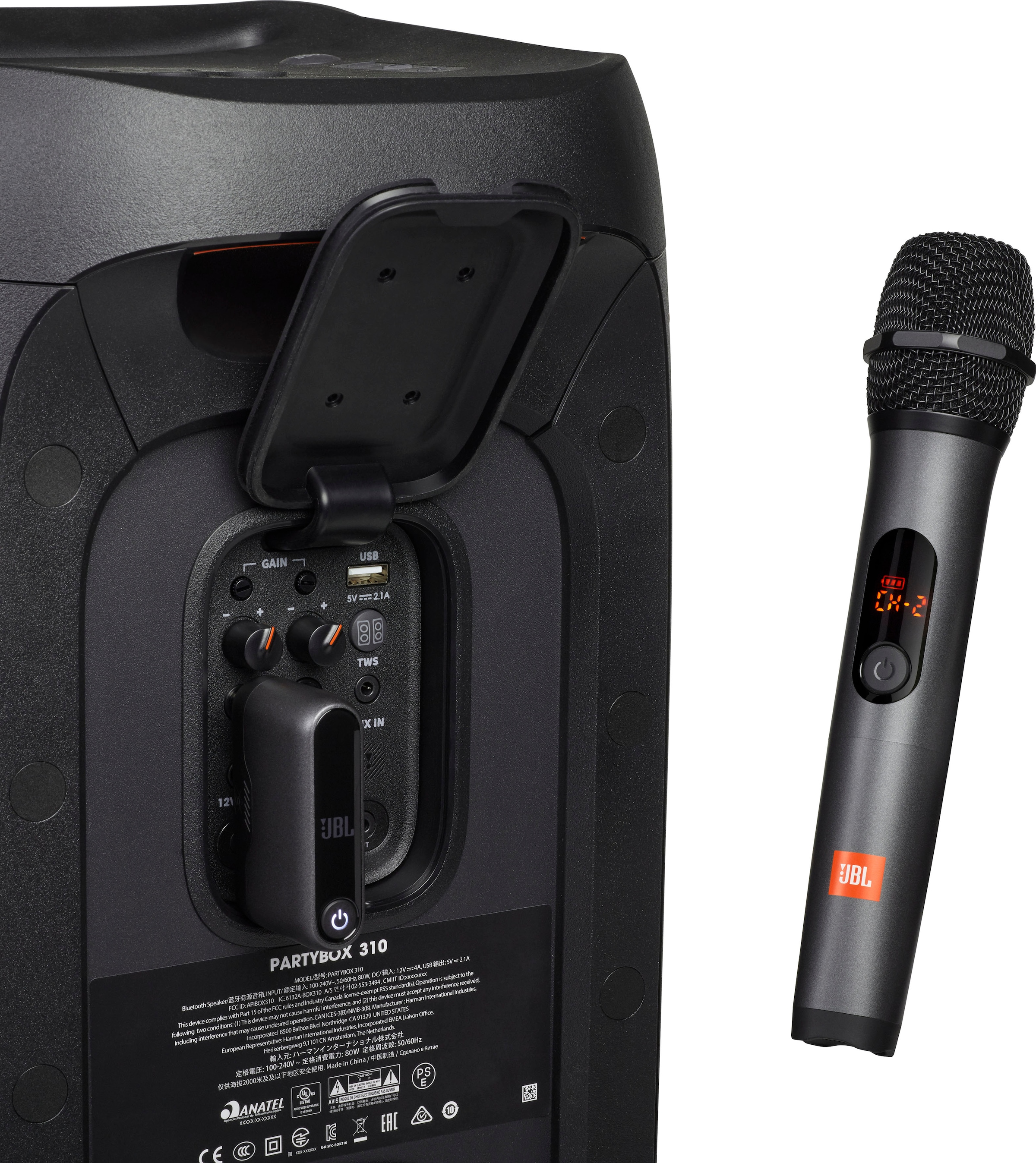 JBL Mikrofon »wireless Microphone«, (Set), 2 Mikrofone und 1 Dongle
