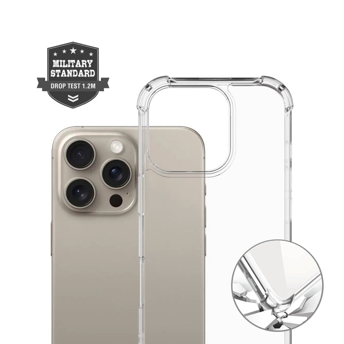 4smarts Handyhülle »Hybrid Case Ibiza für Apple iPhone 16 Pro Max«, Backcover, Schutzhülle, Handyschutzhülle, Case, Schutzcase, stoßfest