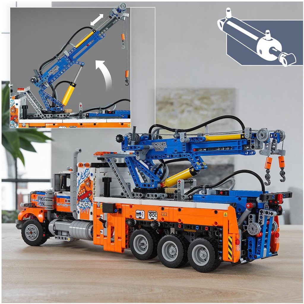 LEGO® Konstruktionsspielsteine »Schwerlast-Abschleppwagen (42128), LEGO® Technic«, (2017 St.), Made in Europe