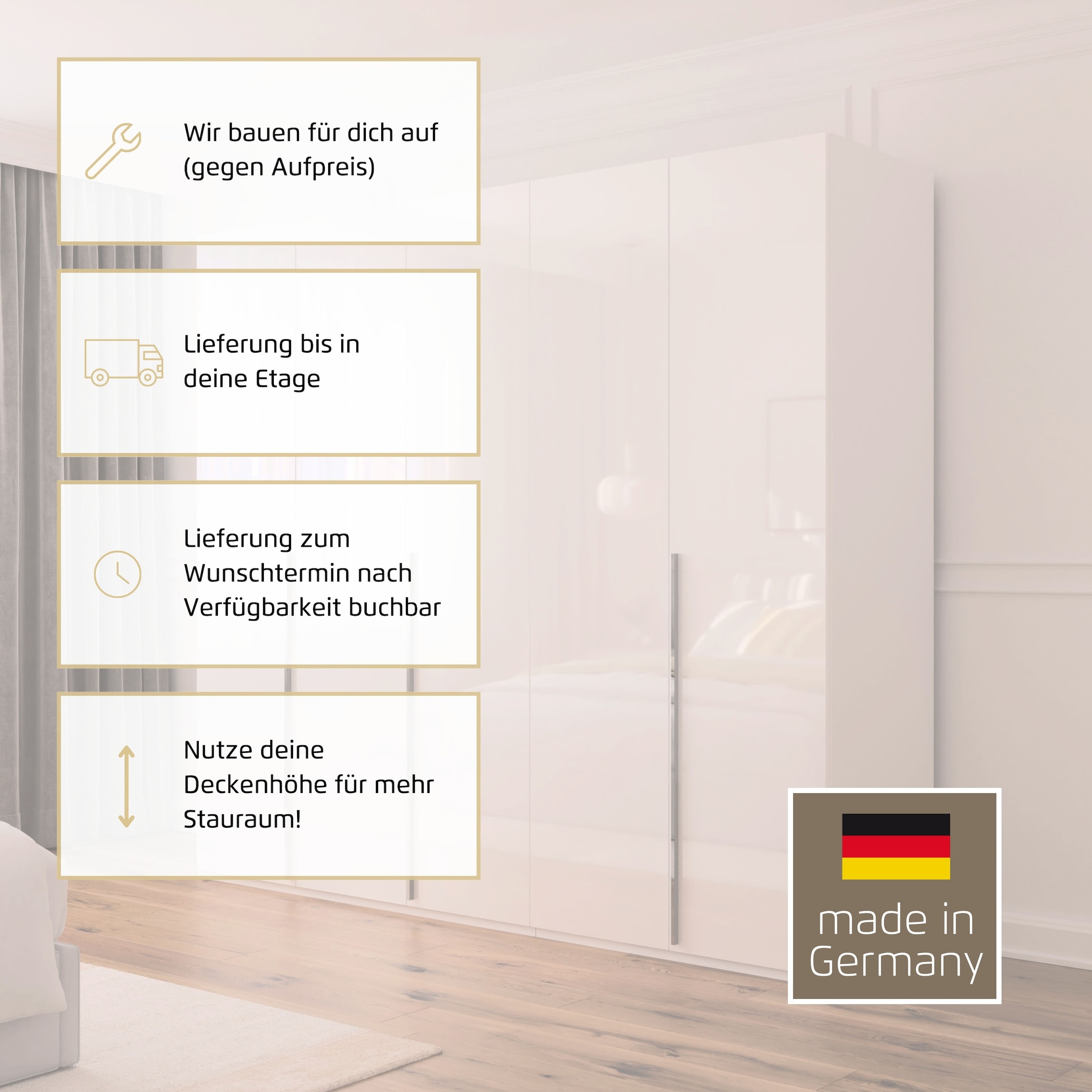 rauch Drehtürenschrank »Kleiderschrank Schrank Garderobe Wäscheschrank BESTSELLER MONTCLAR« 3 Ausstattungen BASIC/CLASSIC/PREMIUM, Breiten 201/251/301/350/400 cm, 