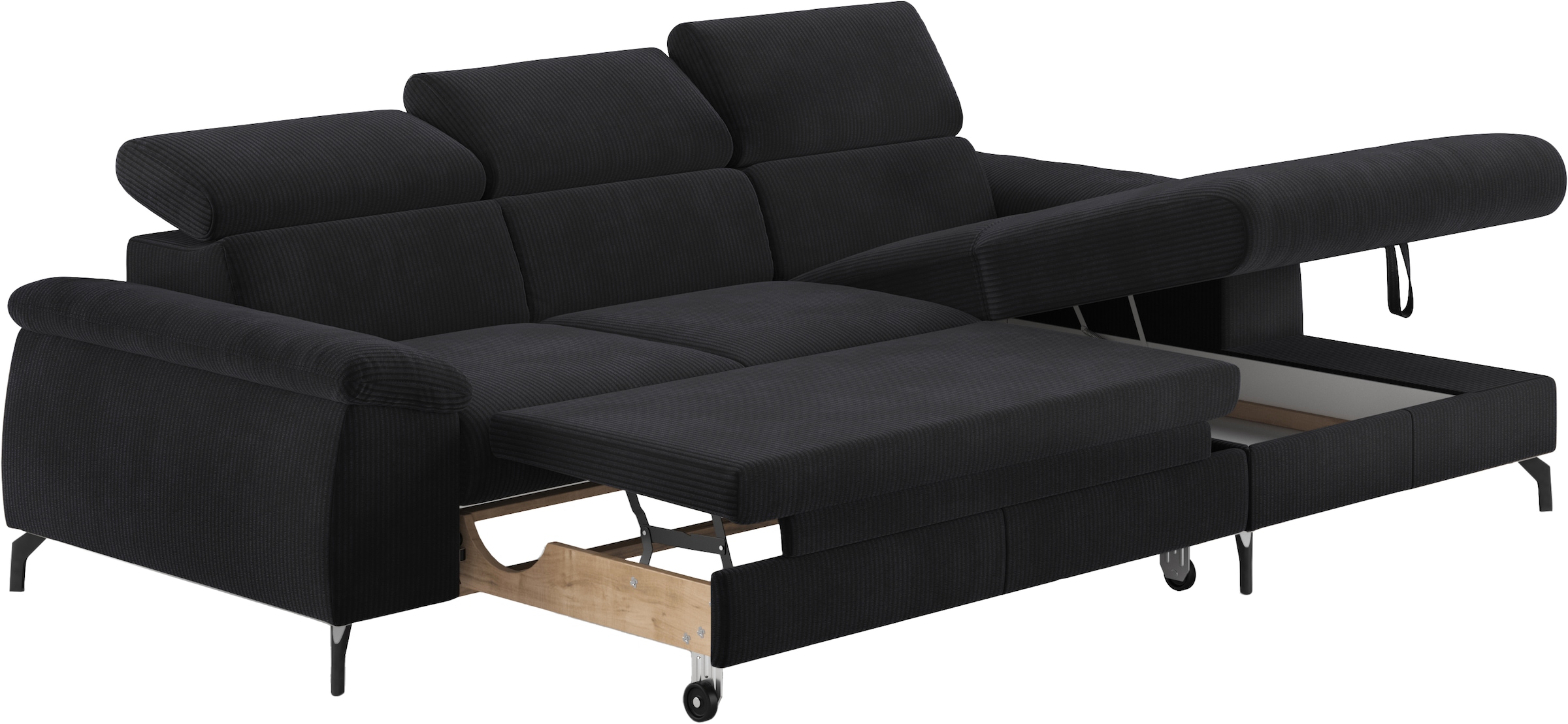 COTTA Ecksofa »Kitty L-Form«, mit Kopfteilverstellung, wahlweise mit Bettfunktion & Bettkasten