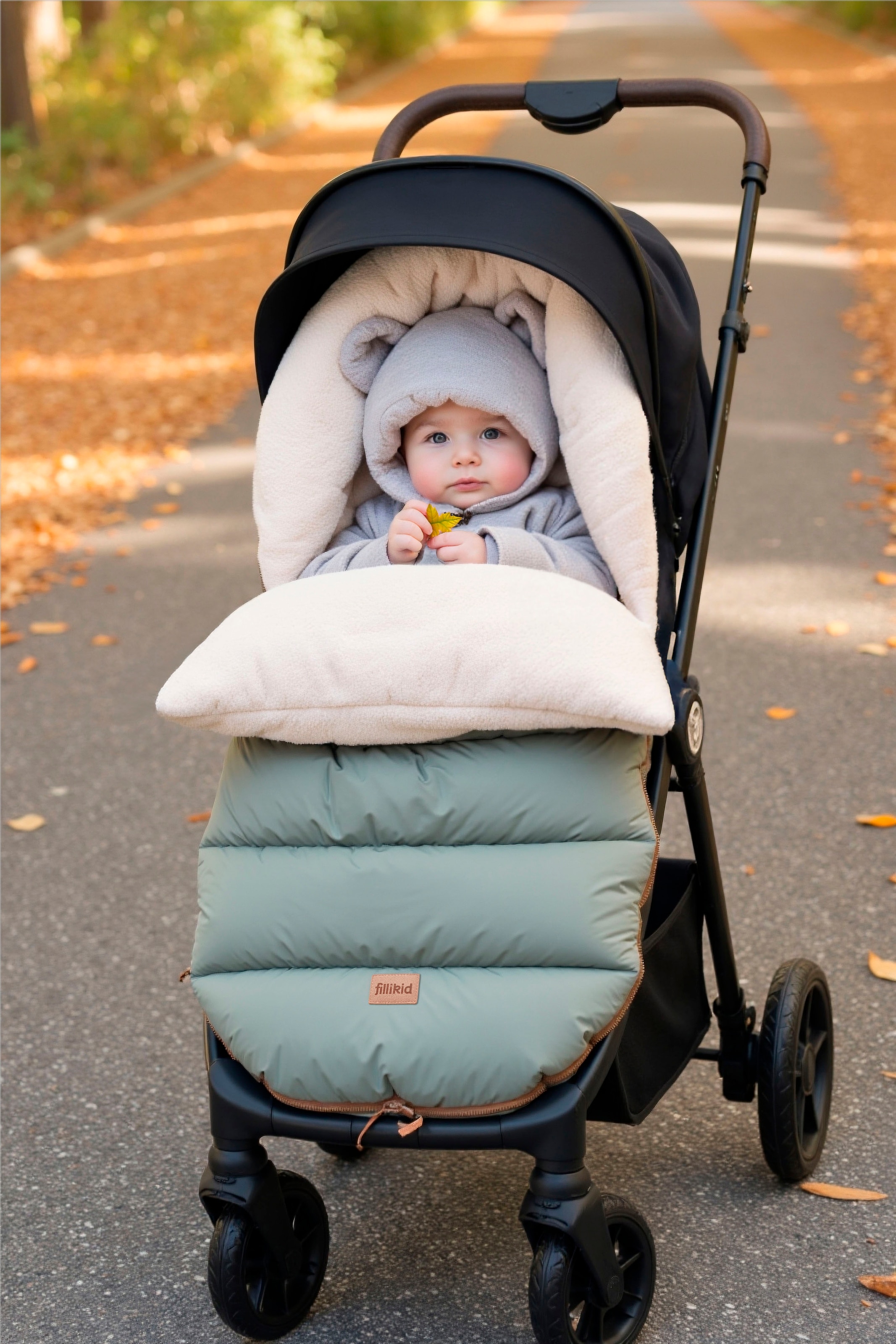 Fillikid Fußsack »Atlas, Winterfußsack« mit Teddy-Plüsch