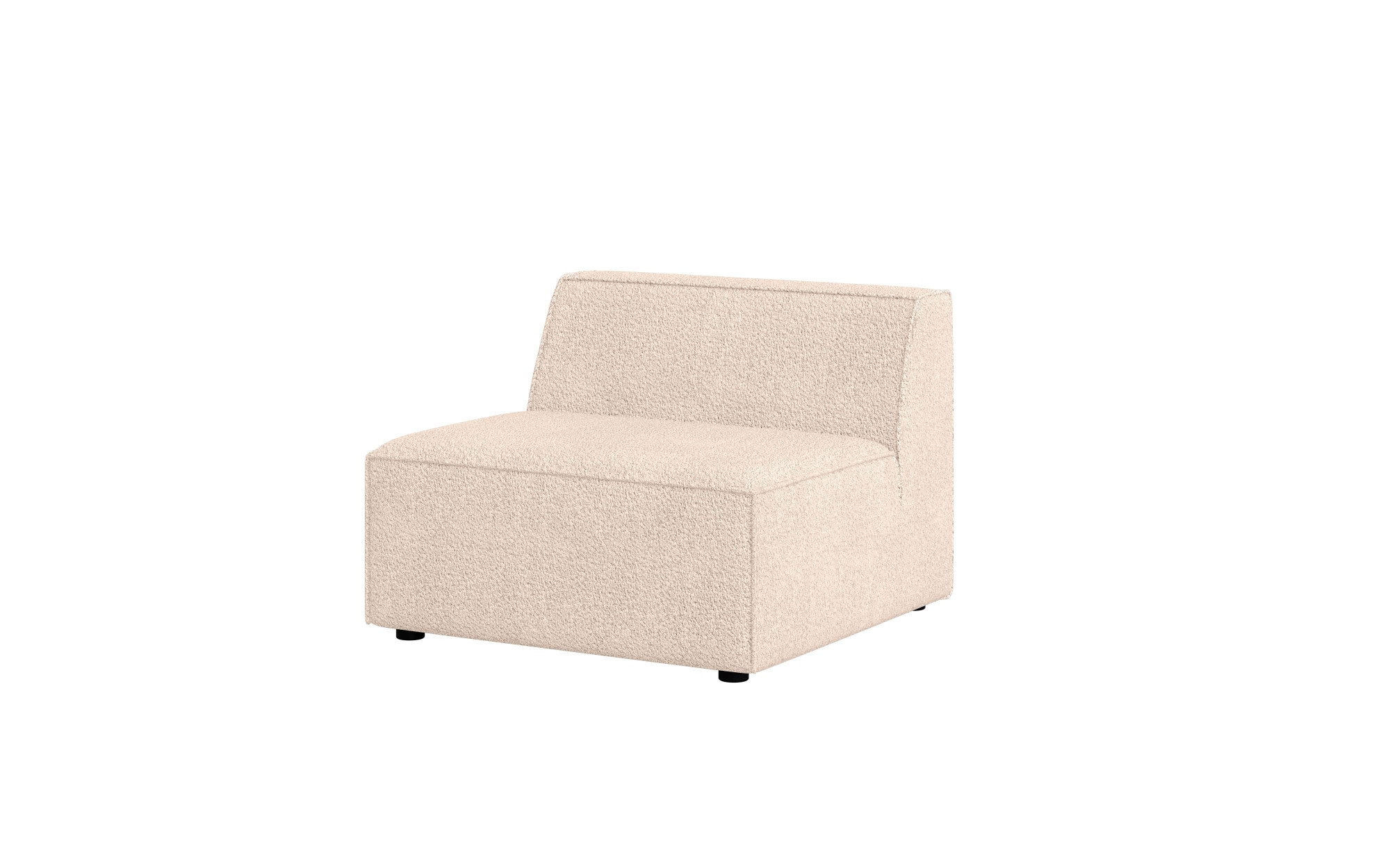 INOSIGN Sessel »Bequemer Sessel Cavan, Maße B/T/H: 90/90/72 cm«, ohne Armlehne, mit Wellenunterfederung, auch in Bouclé