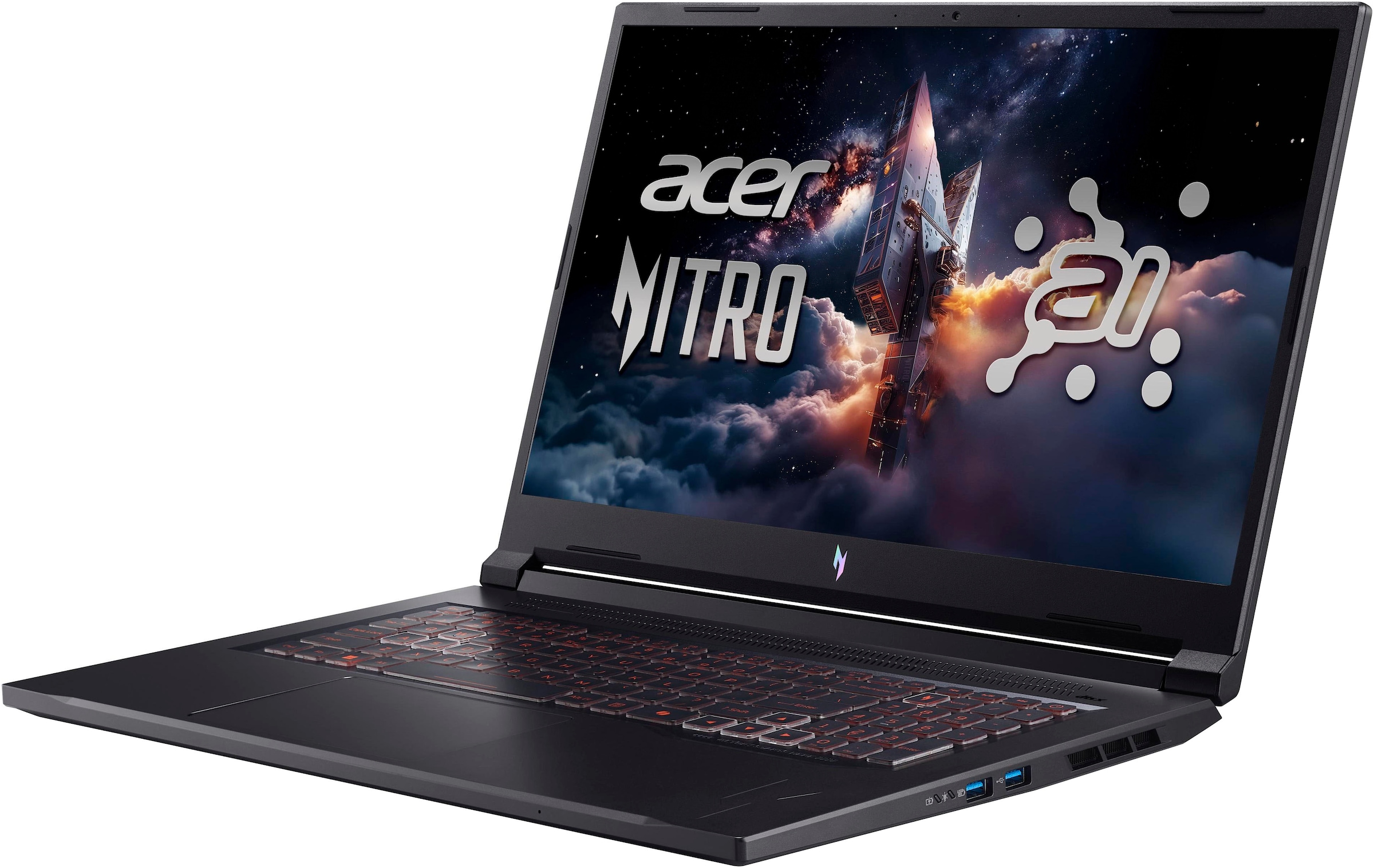 Acer Gaming-Notebook »Nitro V ANV17-41 RTX 5050/5060/5070« 43,94 cm / 17,3 ″ AMD Ryzen 7 GeForce RTX 5060 512 GB SSD