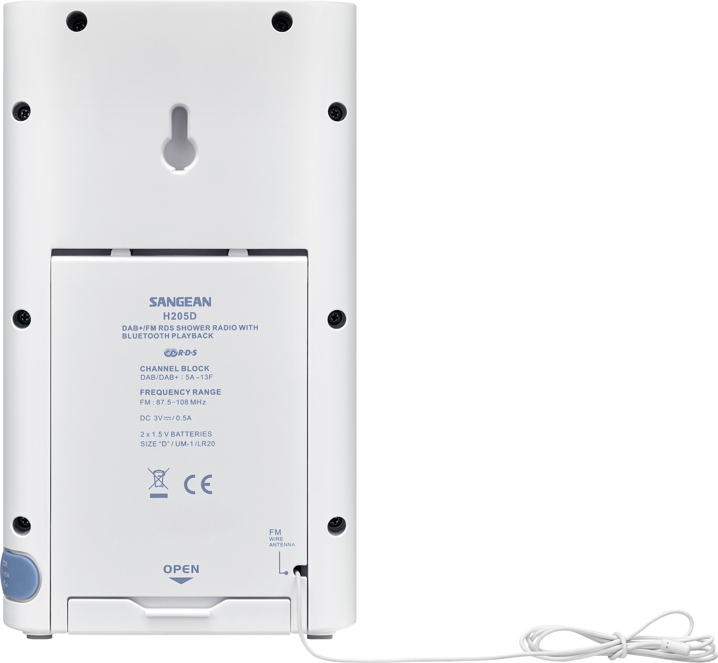 Sangean Digitalradio (DAB+) »H205D«, (Bluetooth Digitalradio (DAB+)-FM-Tuner mit RDS)
