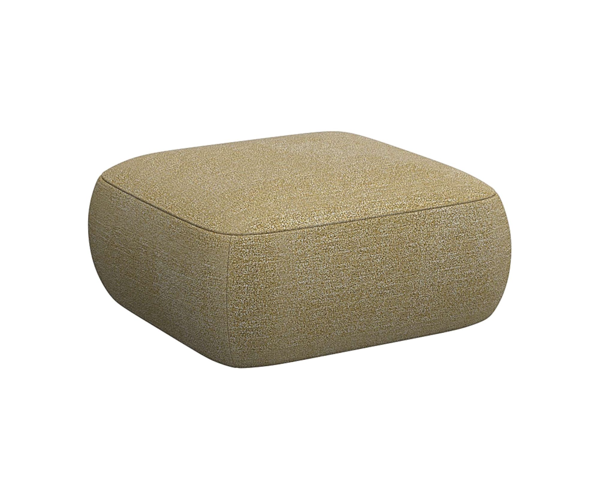 FLEXLUX Pouf »Torino, rund, bodennah, Sitzhocker, Polsterhocker«, Modernes, organisches Hocker-Design, Kaltschaum, Wellenunterfederung