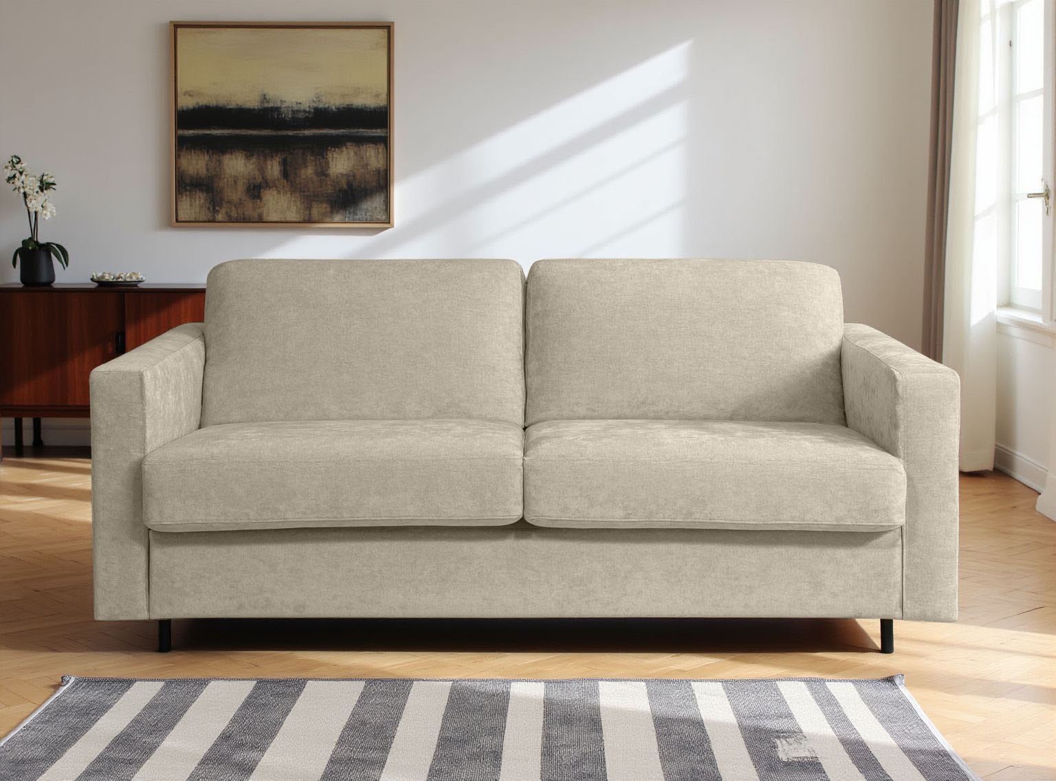 Home affaire Schlafsofa »Virming« Dauerschlaf-Funktion mit Unterfederung und Matratze