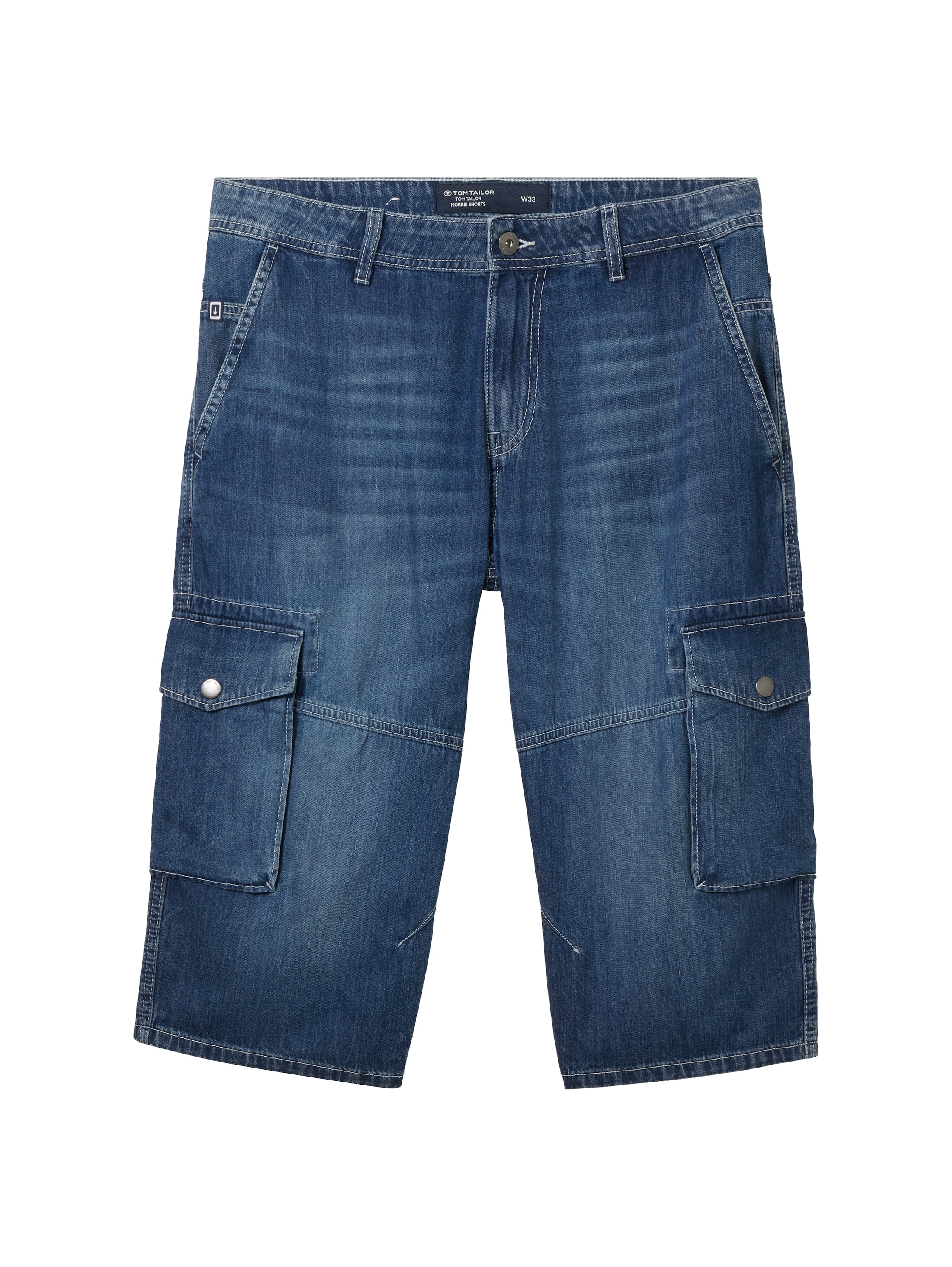 TOM TAILOR Jeansshorts »MORRIS OVERKNEE«, mit recycelter Baumwolle