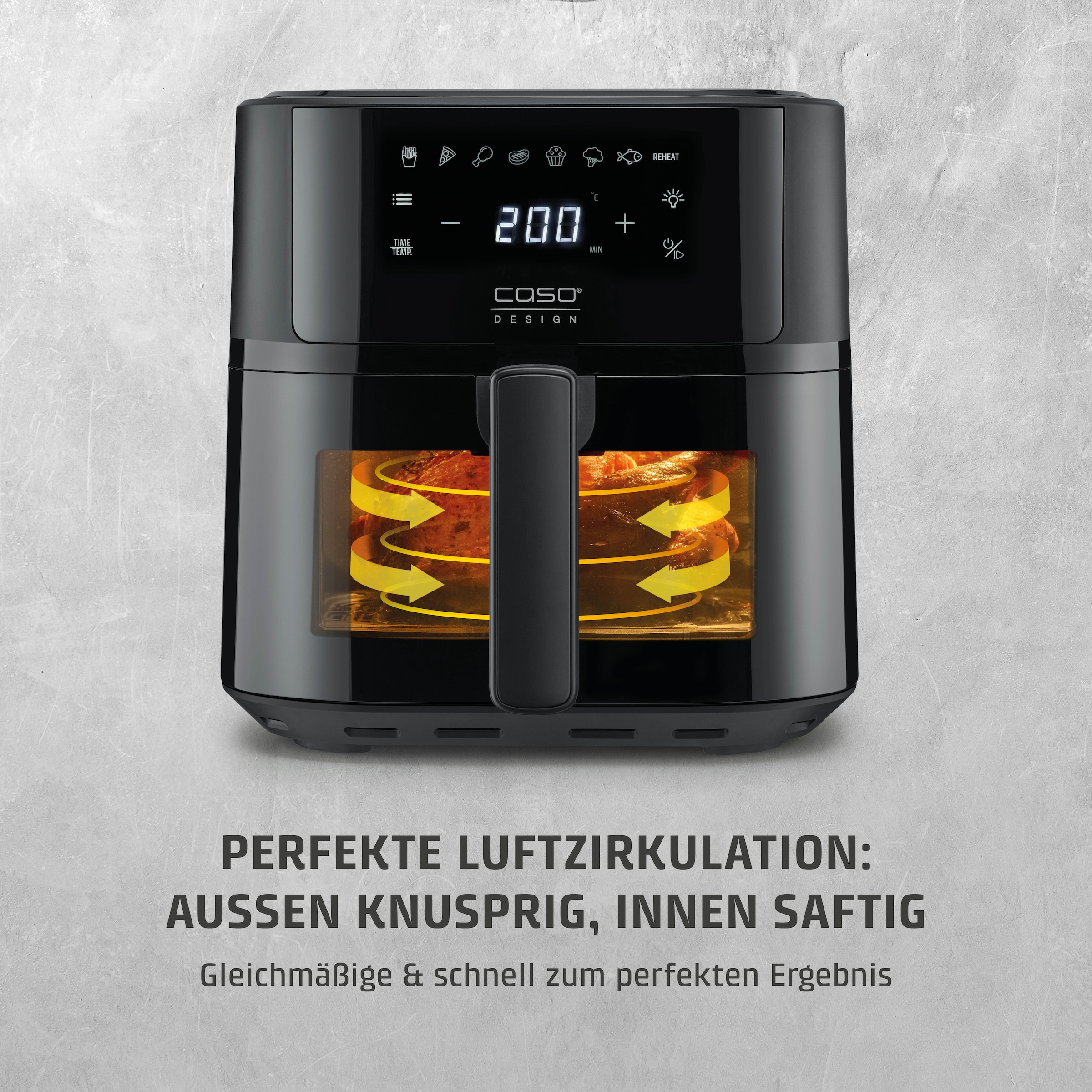 Caso Heißluftfritteuse »3185 Design AirFry 6.0« 1700 W Fassungsvermögen 0 l