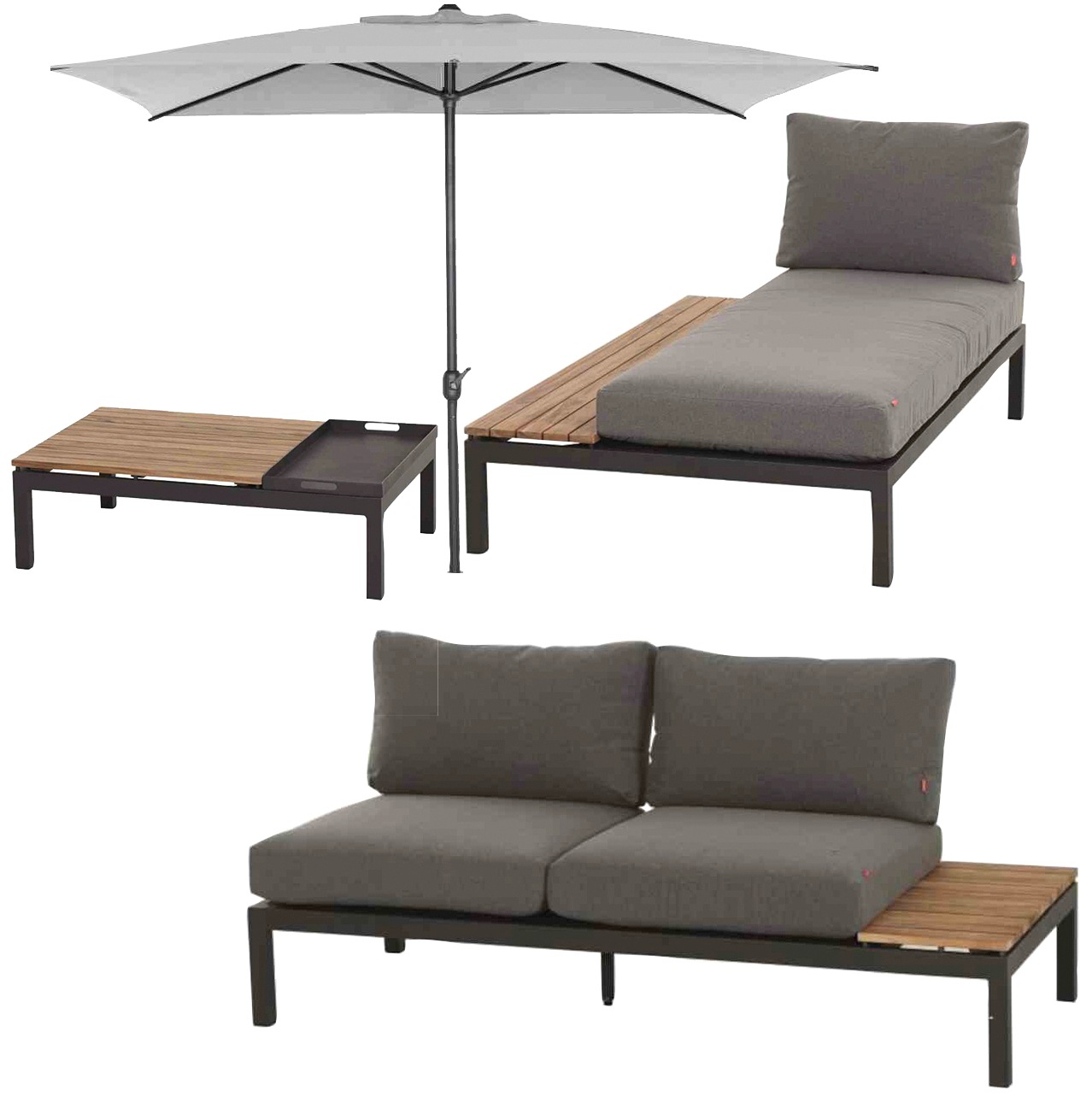 Siena Garden Garten-Essgruppe »Alvida« 4 Stk. tlg.