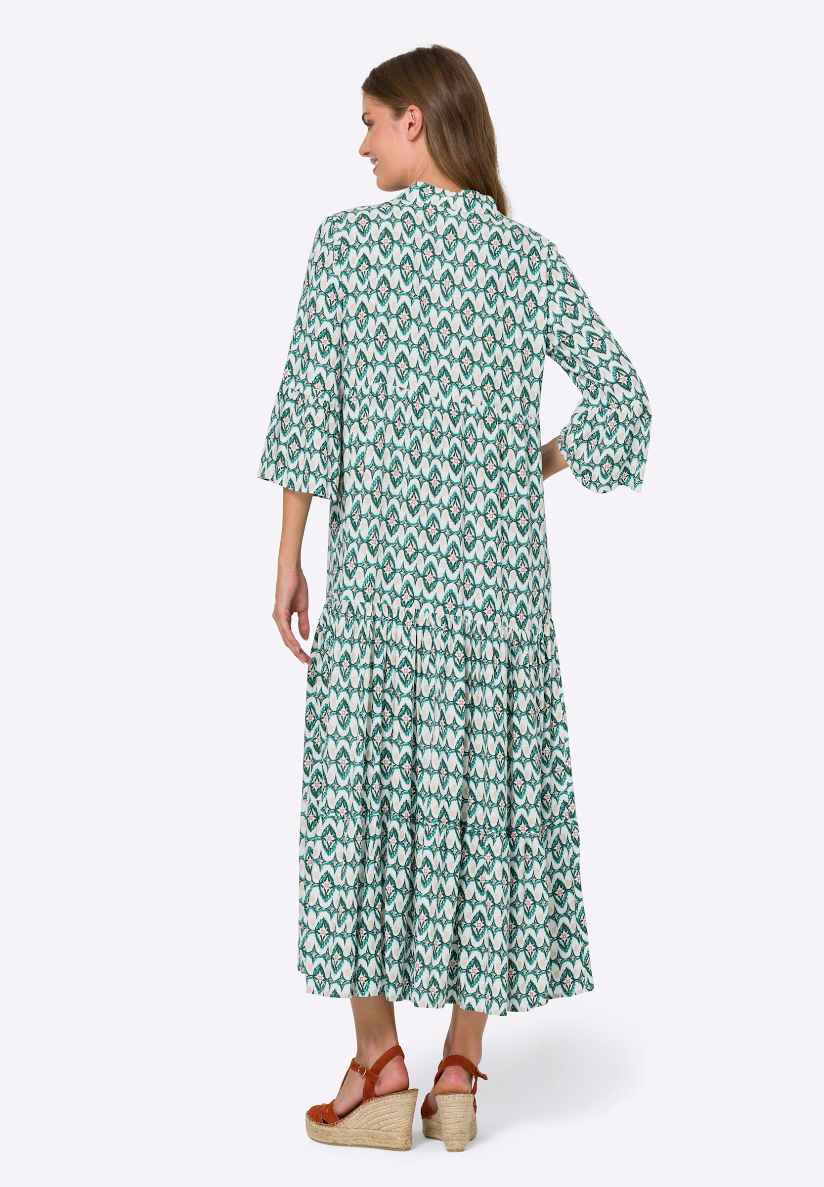 heine Sommerkleid »Druck-Kleid Maxikleid aus Viskose« Ohne Taschen