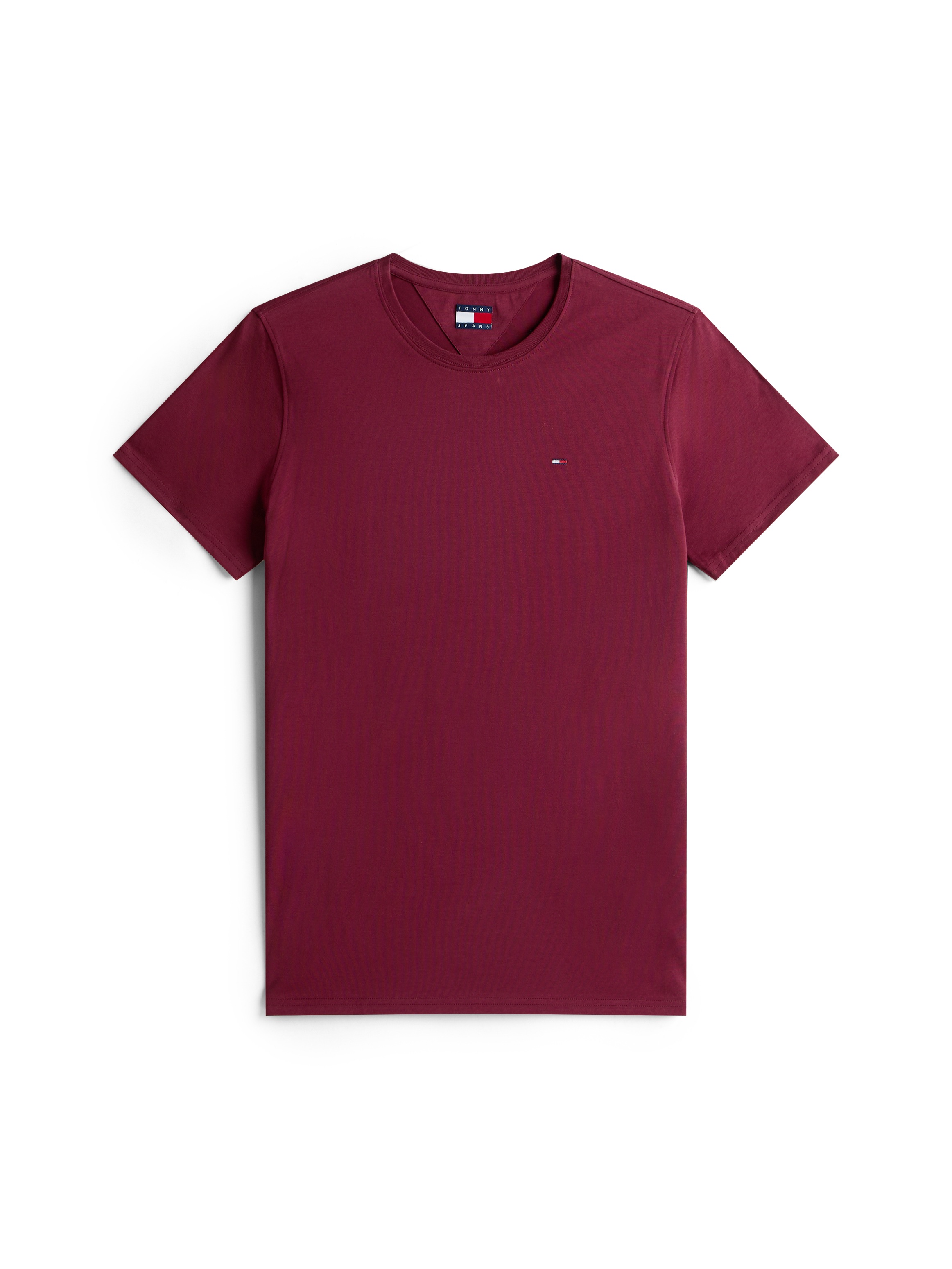 Tommy Jeans T-Shirt »TJM ESSENTIAL SOLID TEE«, mit Rundhalsausschnitt und dezenter Logo-Flag