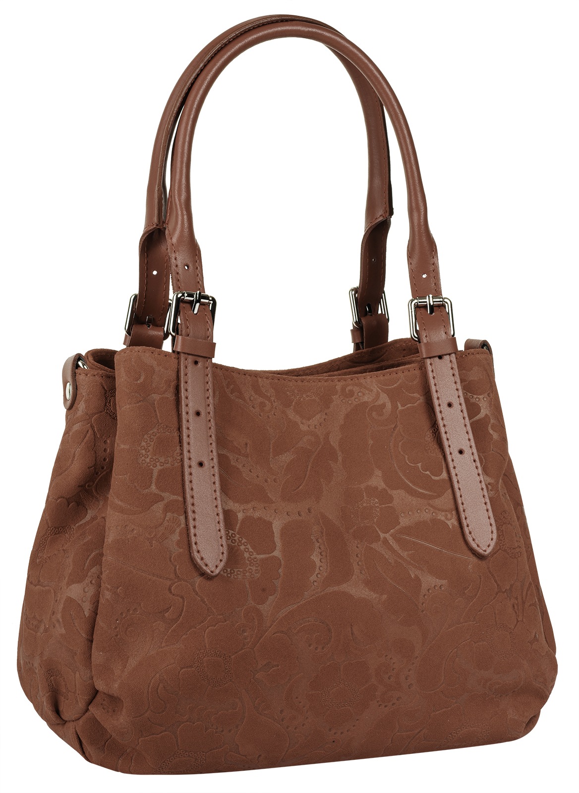 Samantha Look Henkeltasche echt Leder, Made in Italy