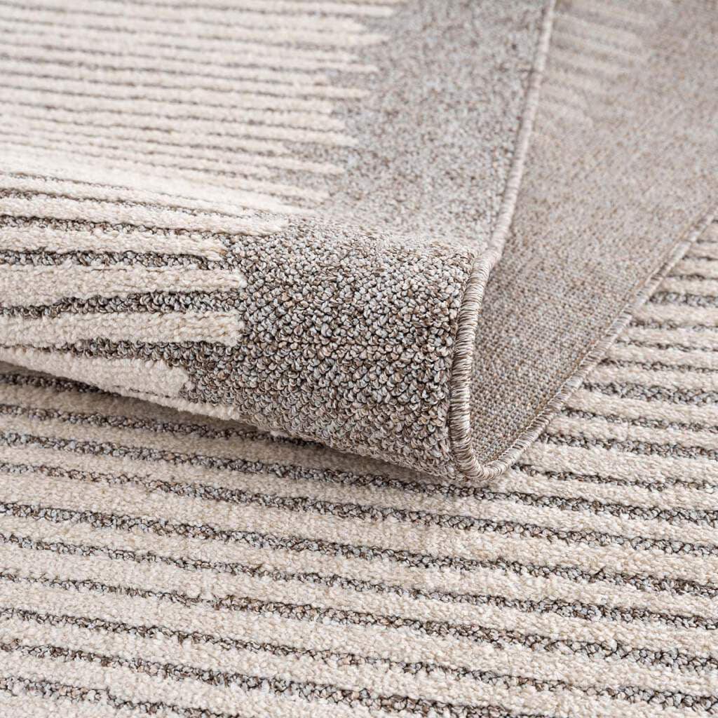 Carpet City Teppich »Art 2231«, rund, 7 mm Höhe, Kurzflor, Streifen-Muster, ideal für Flur & Diele