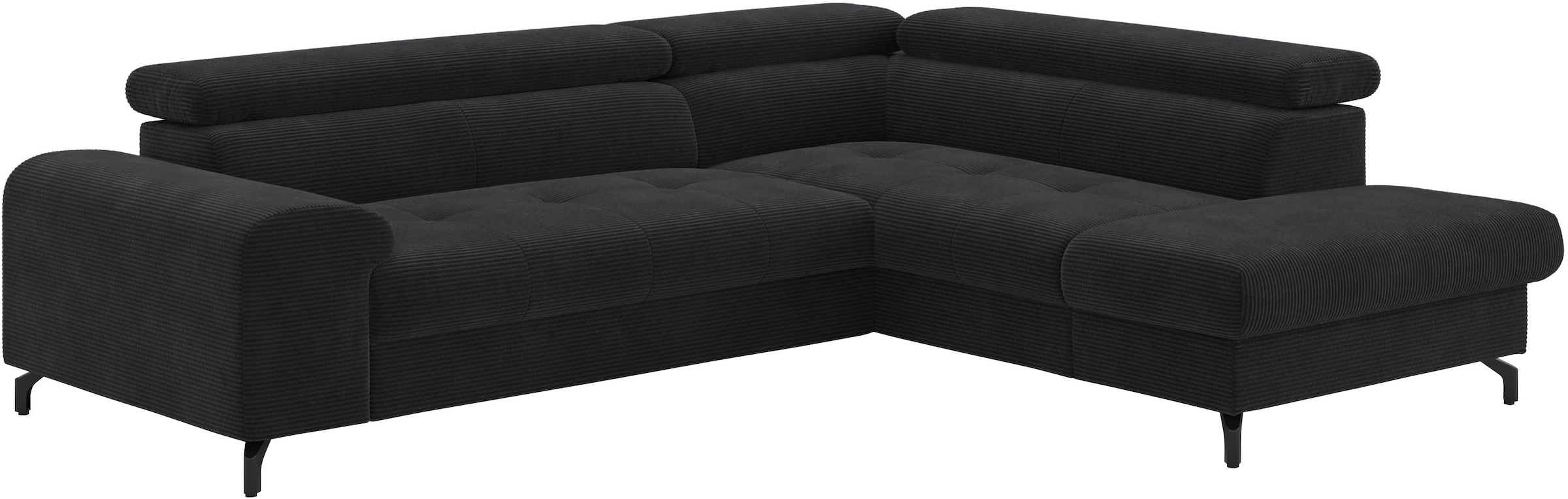 COTTA Ecksofa »Aura L-Form«, mit Schlaffunktion, Bettkasten und Kopfteilverstellung