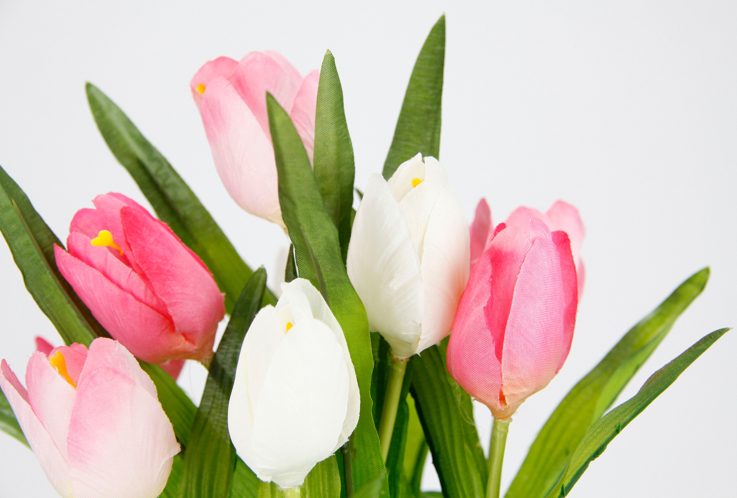 I.GE.A. Kunstblume »Tulpe«, Im Weidenest, Blume Papageientulpe Blüte Osterdeko