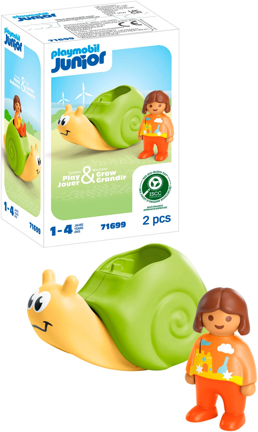 Playmobil® Konstruktions-Spielset »Schaukelschnecke mit Rasselfunktion (71699), JUNIOR« Made in Europe