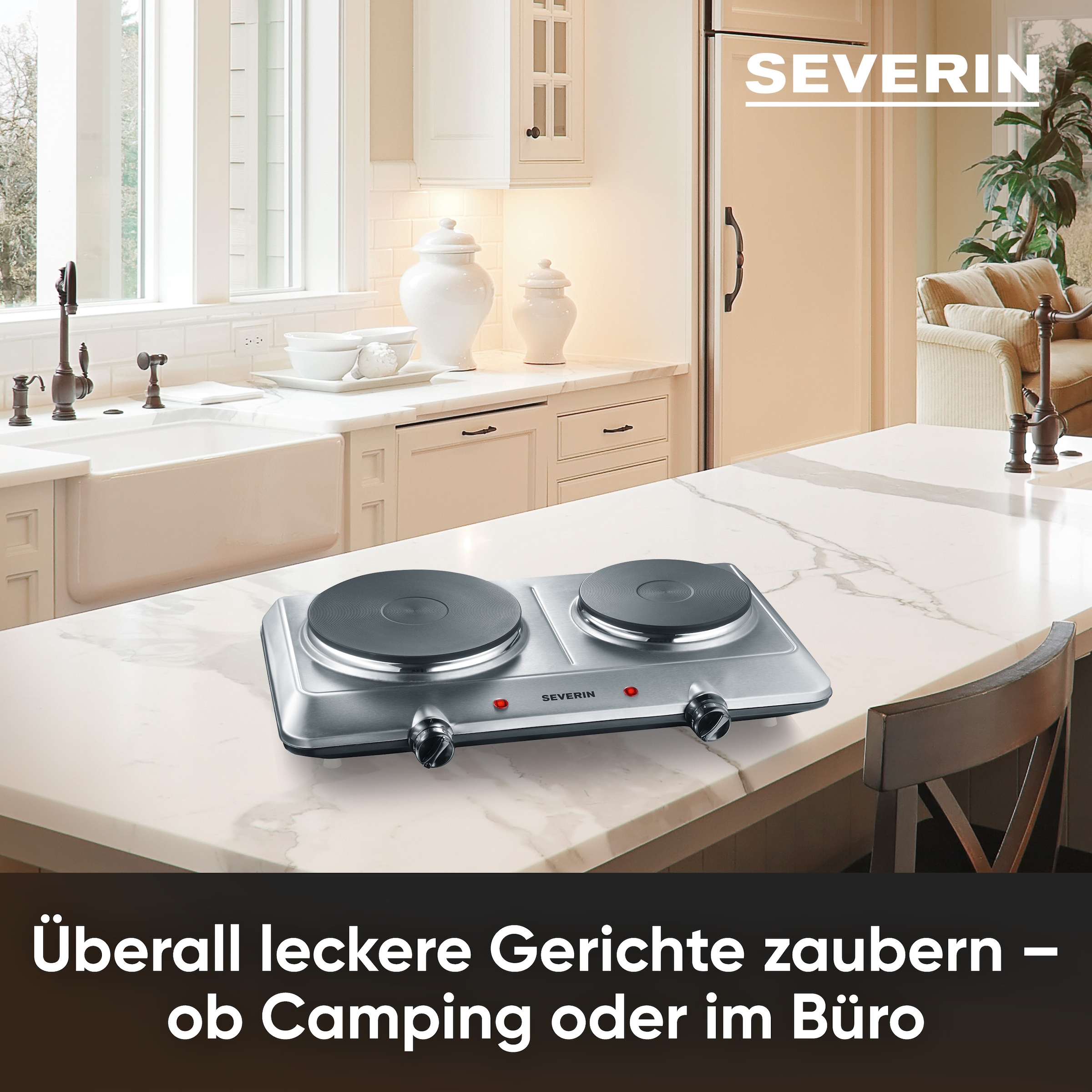 Severin Doppelkochplatte »DK 1014« ca. 2.500 W, stufenlose Temperatureinstellung, 2 Regler