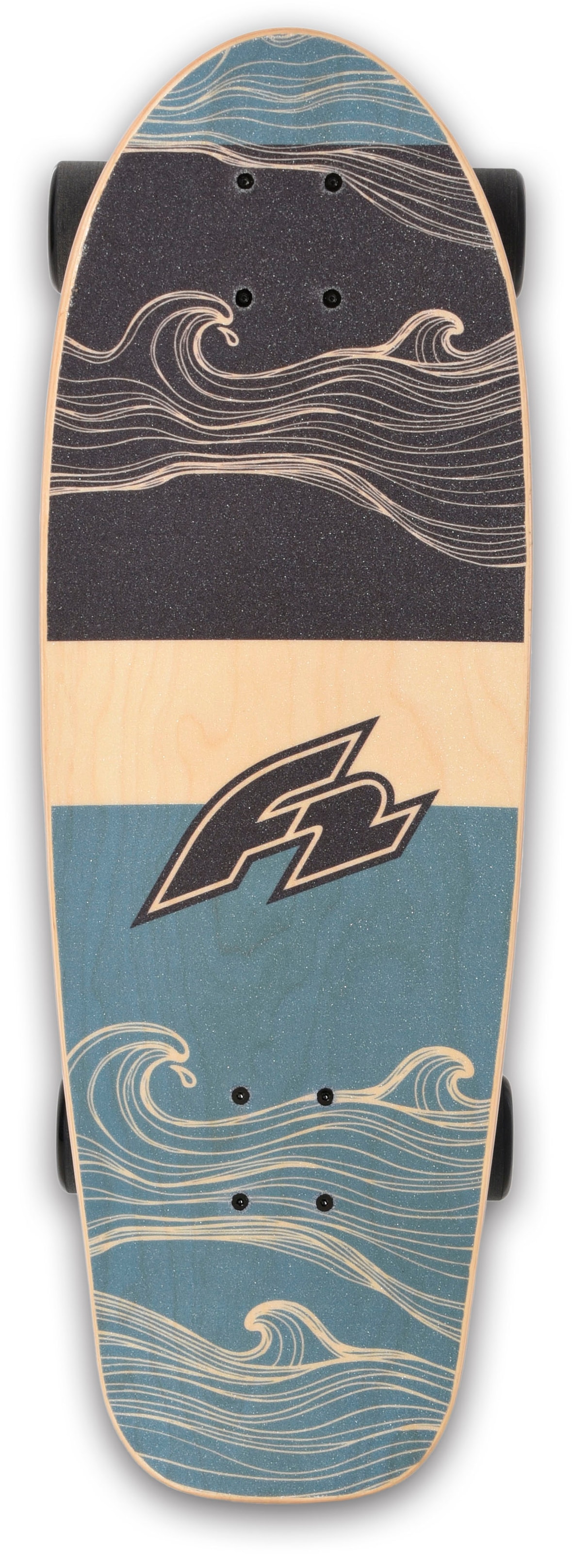 F2 Skateboard »Carving Skateboard mit Allroung Wing 3m²«, (Set, 5 St.)