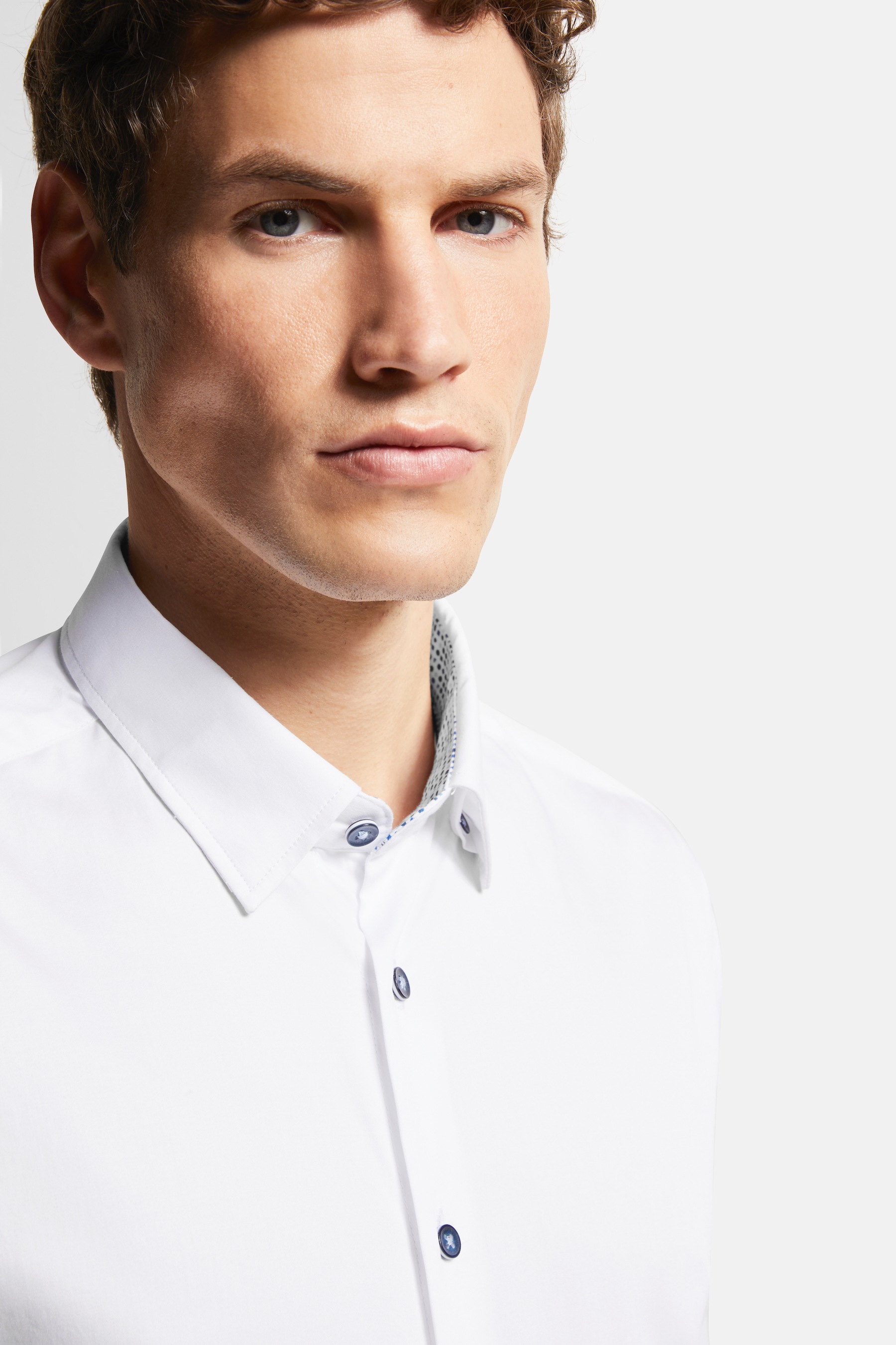 bugatti Langarmhemd, mit Under-Button-Down