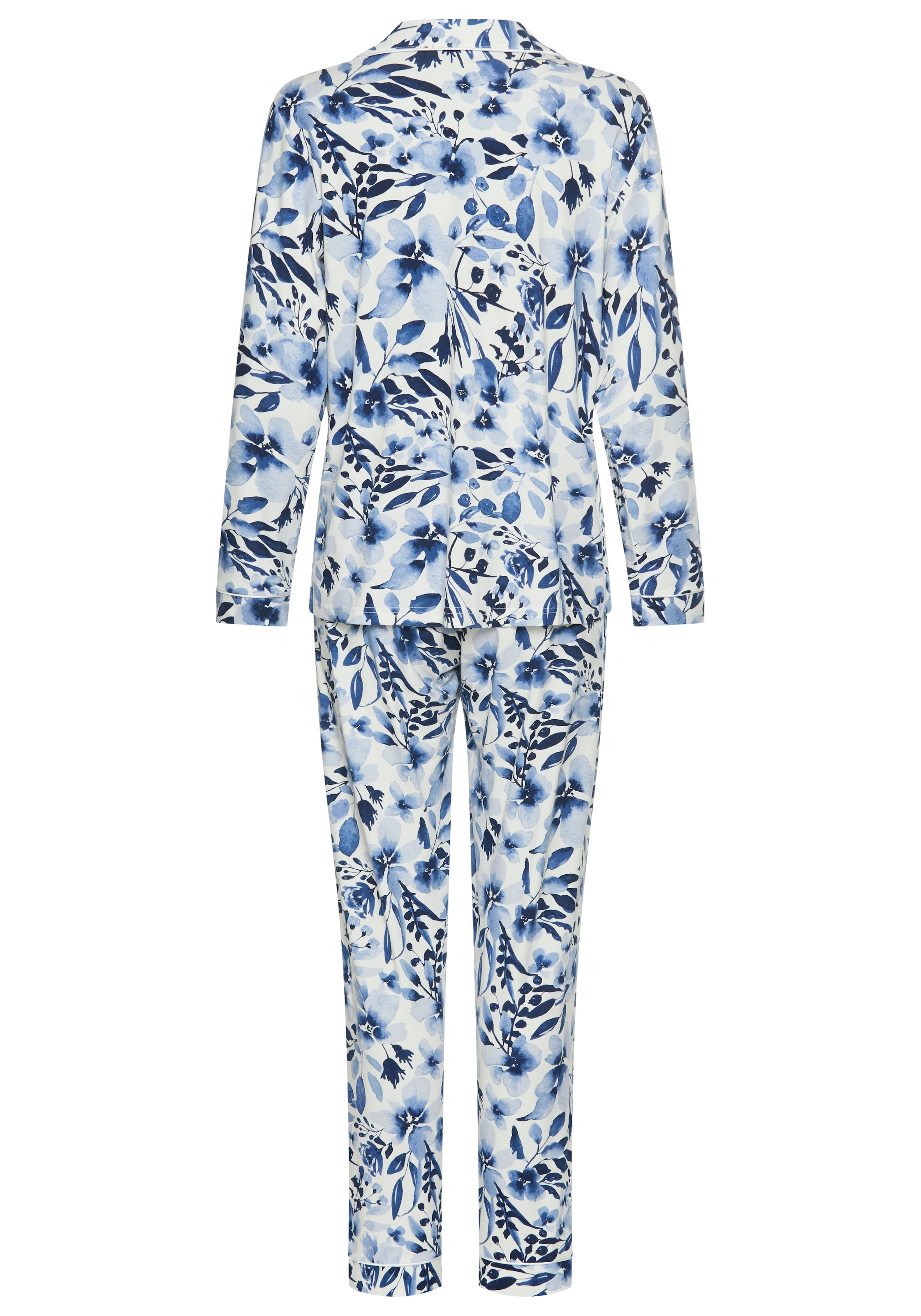LASCANA Pyjama Set, 2 mit Blumen-Alloverprint