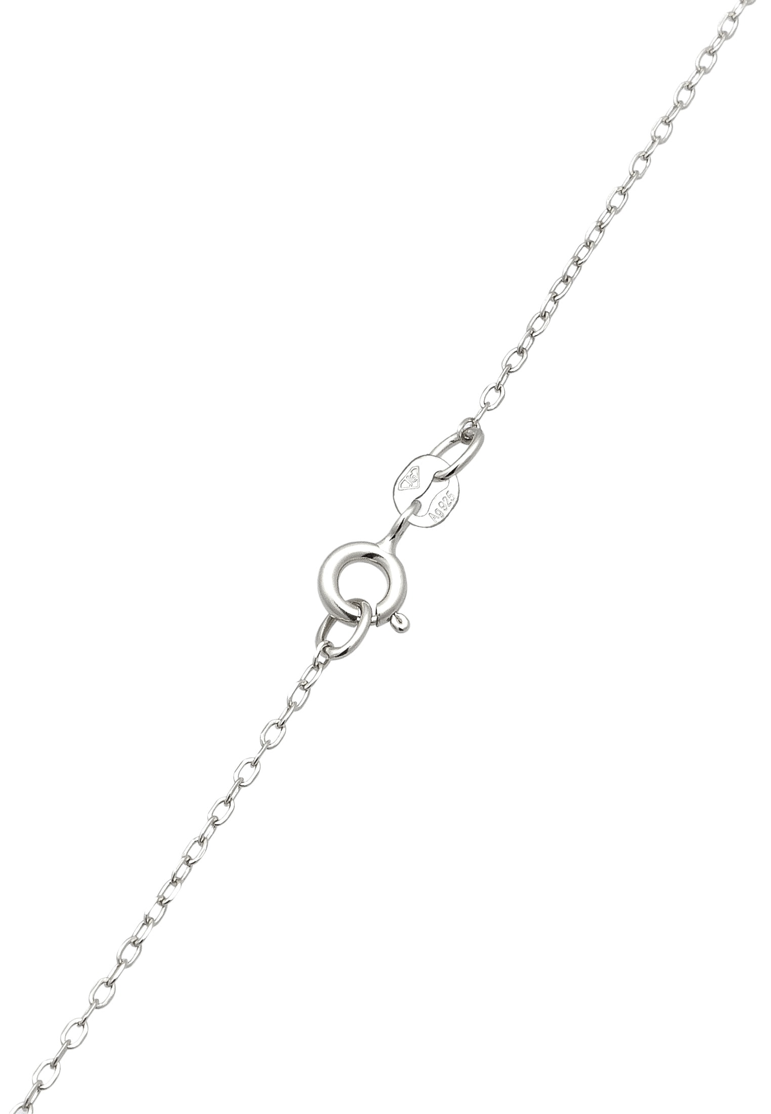 Elli Silberkette »Halskette Stern Glas Kristalle Weiß 925 Sterling Silber«