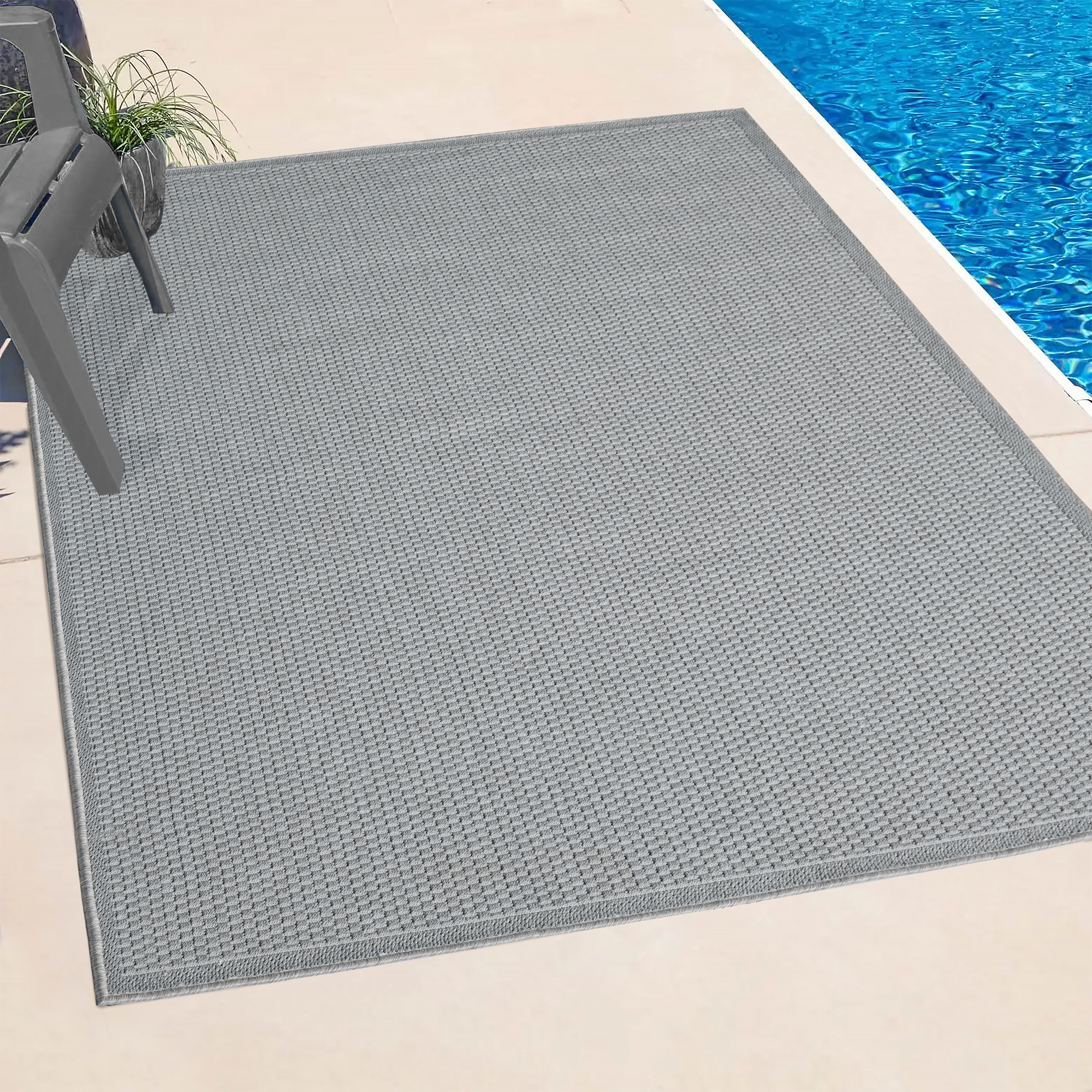the carpet Teppich »Toulose« rechteckig 1 mm Höhe moderner robuster In und Outdoor Teppich