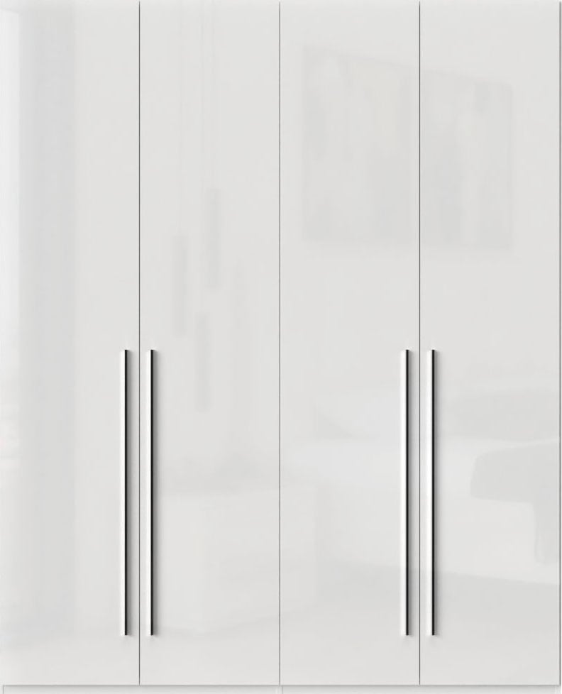 Places of Style Kleiderschrank »Piano, UV lackiert, hochglänzend in beige oder weiß, FSC-zertifiziert«, (Made in Europe), in vielen Breiten, Höhe 224cm, mit Soft-Close Funktion
