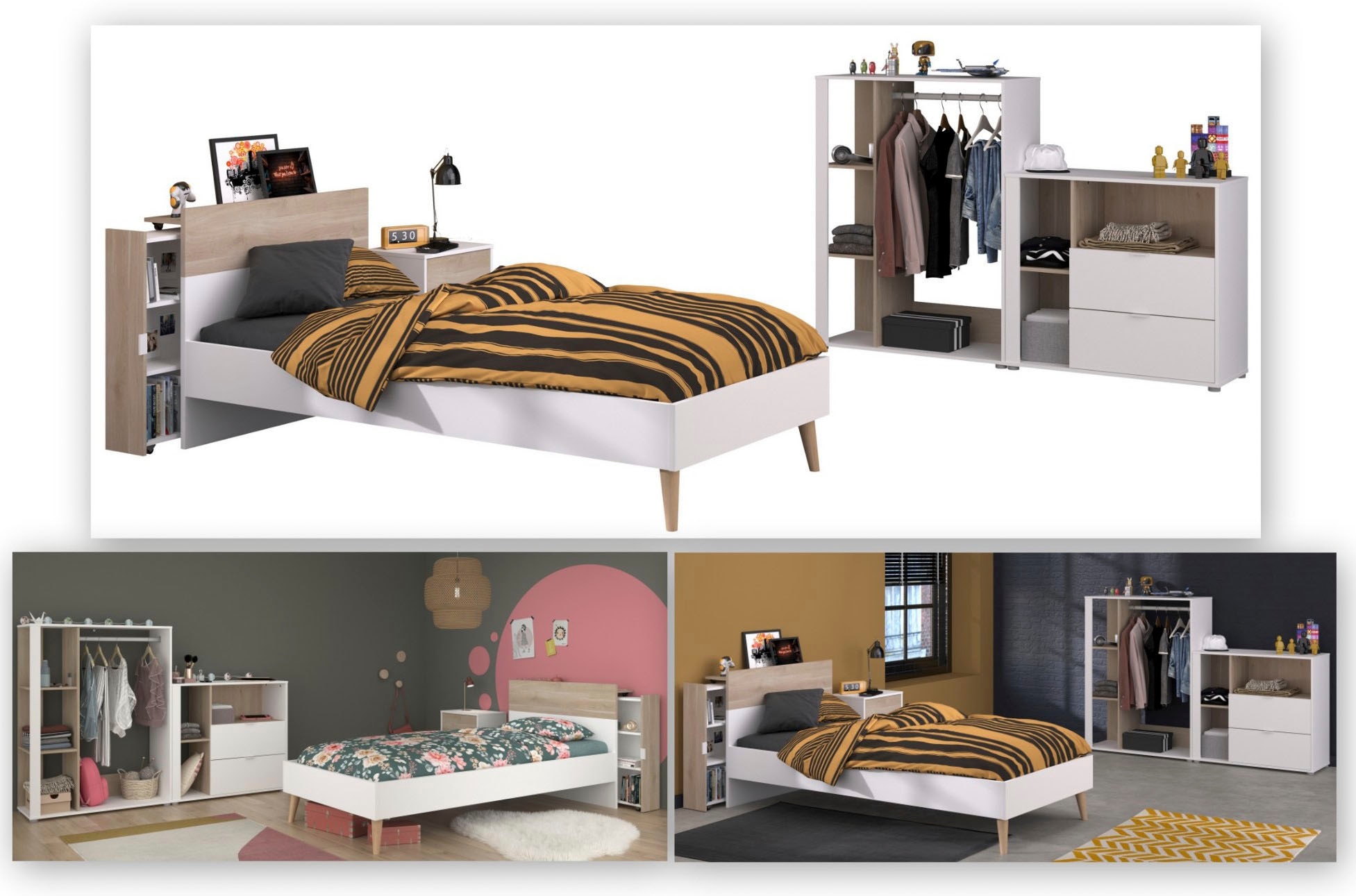 Parisot Jugendzimmer-Set »Parisot Aalborg 5«, (Set, 5 tlg.)