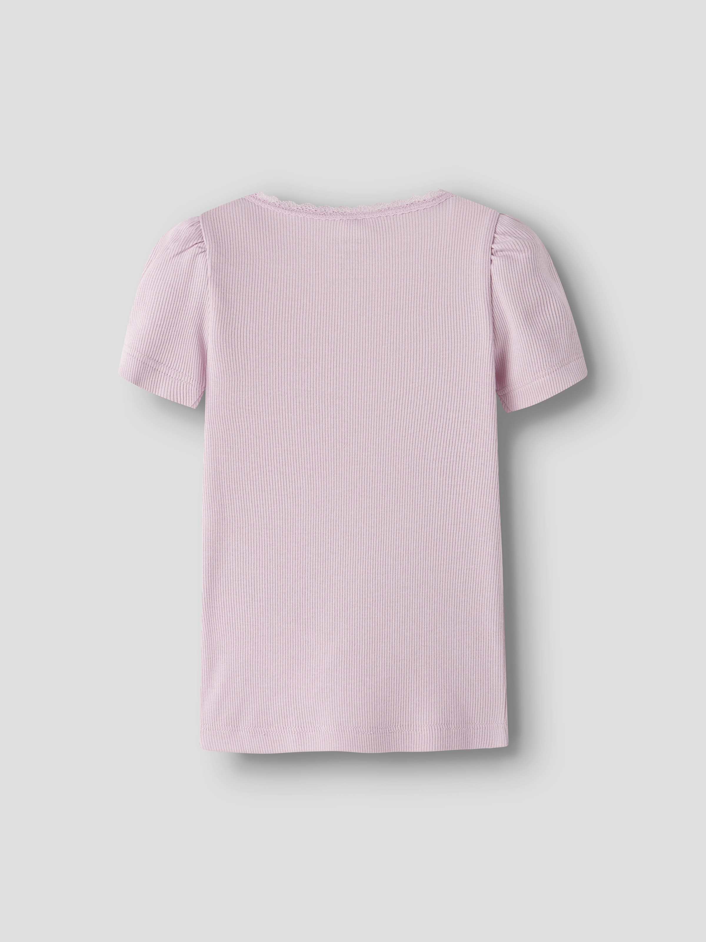 Name It Kurzarmshirt »NMFKAB  TOP NOOS« Baumwollmischung, Spitze, Puffärmel
