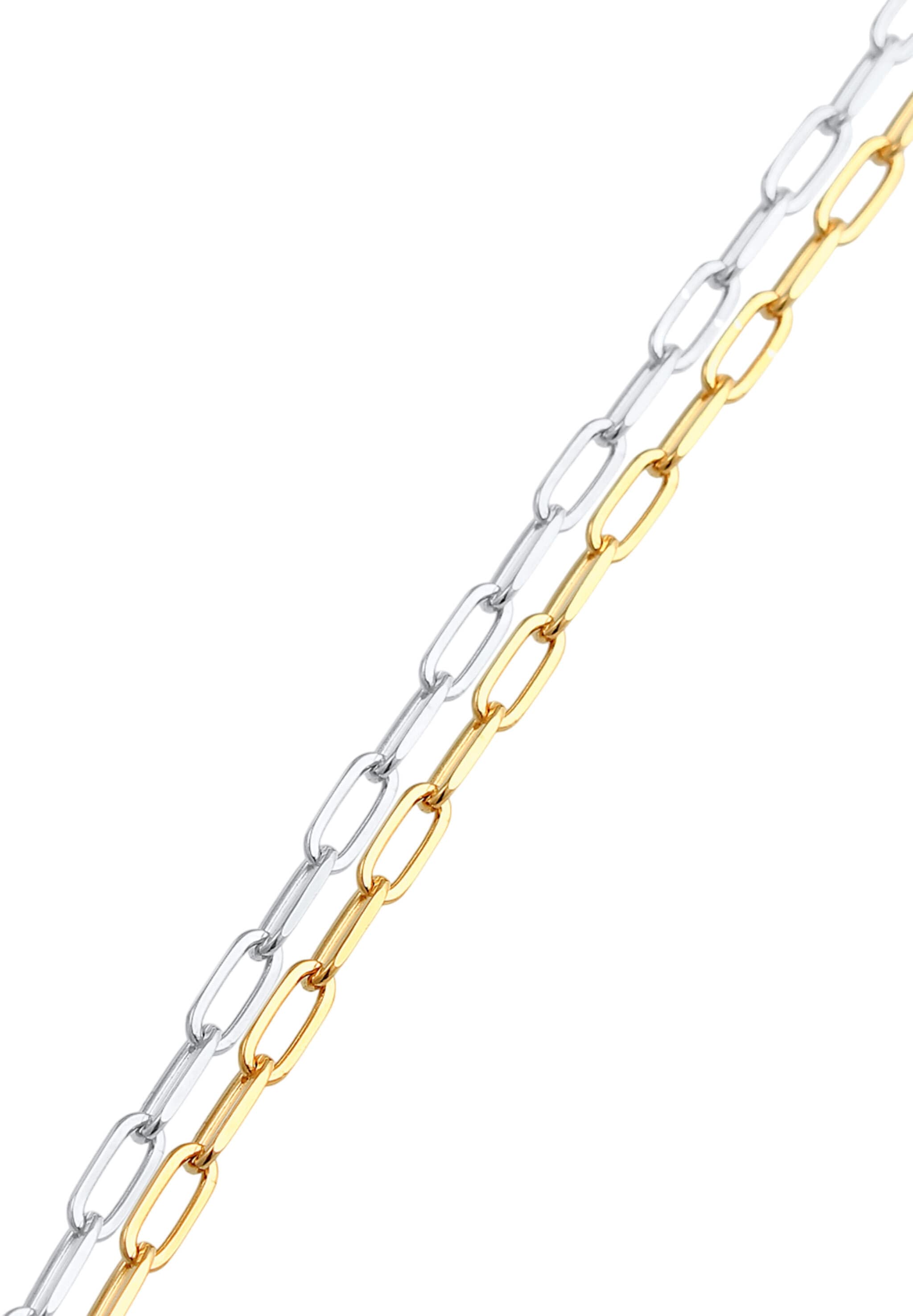 Elli Armketten Set »Schmuckset Armband Bicolor 925 Sterling Silber vergoldet«