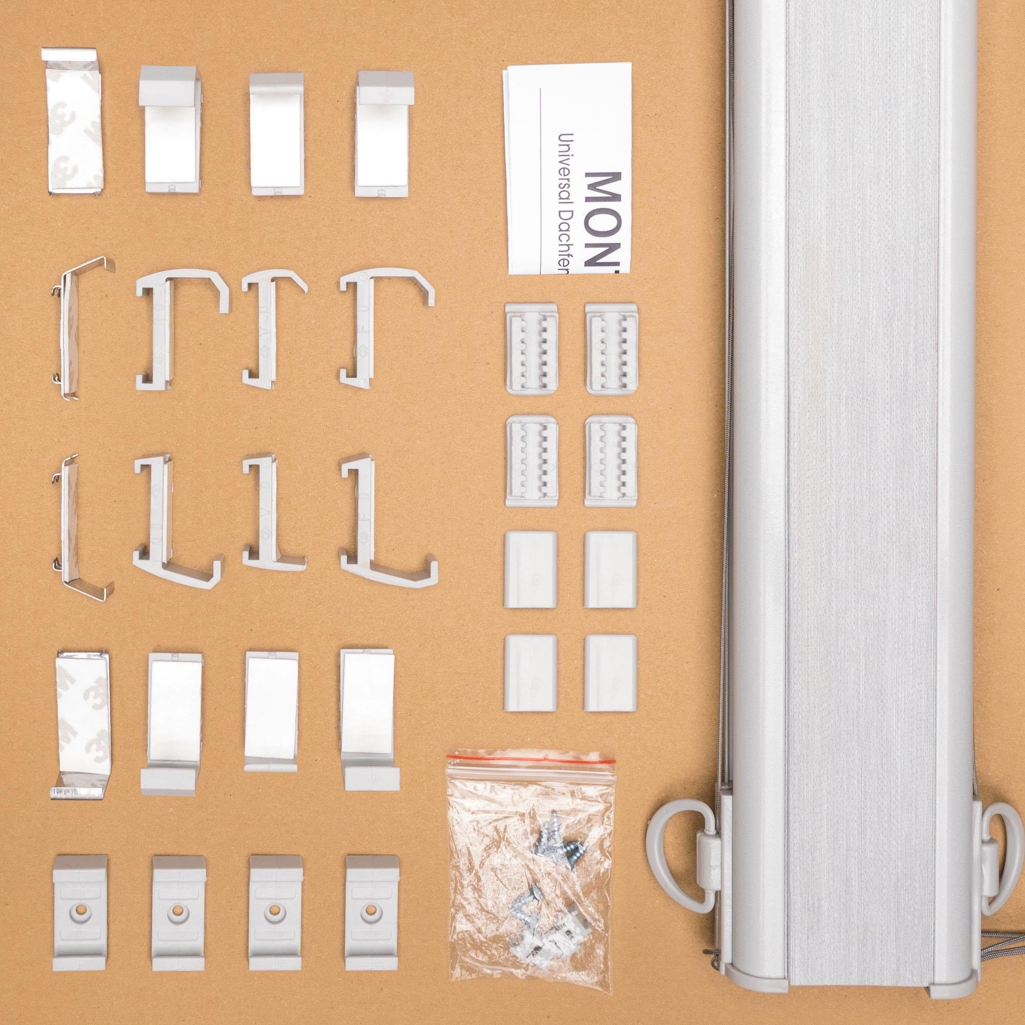 Liedeco Dachfensterplissee »Universal Dachfenster-Plissee«, verdunkelnd, energiesparend, ohne Bohren, verspannt, Fixmaß