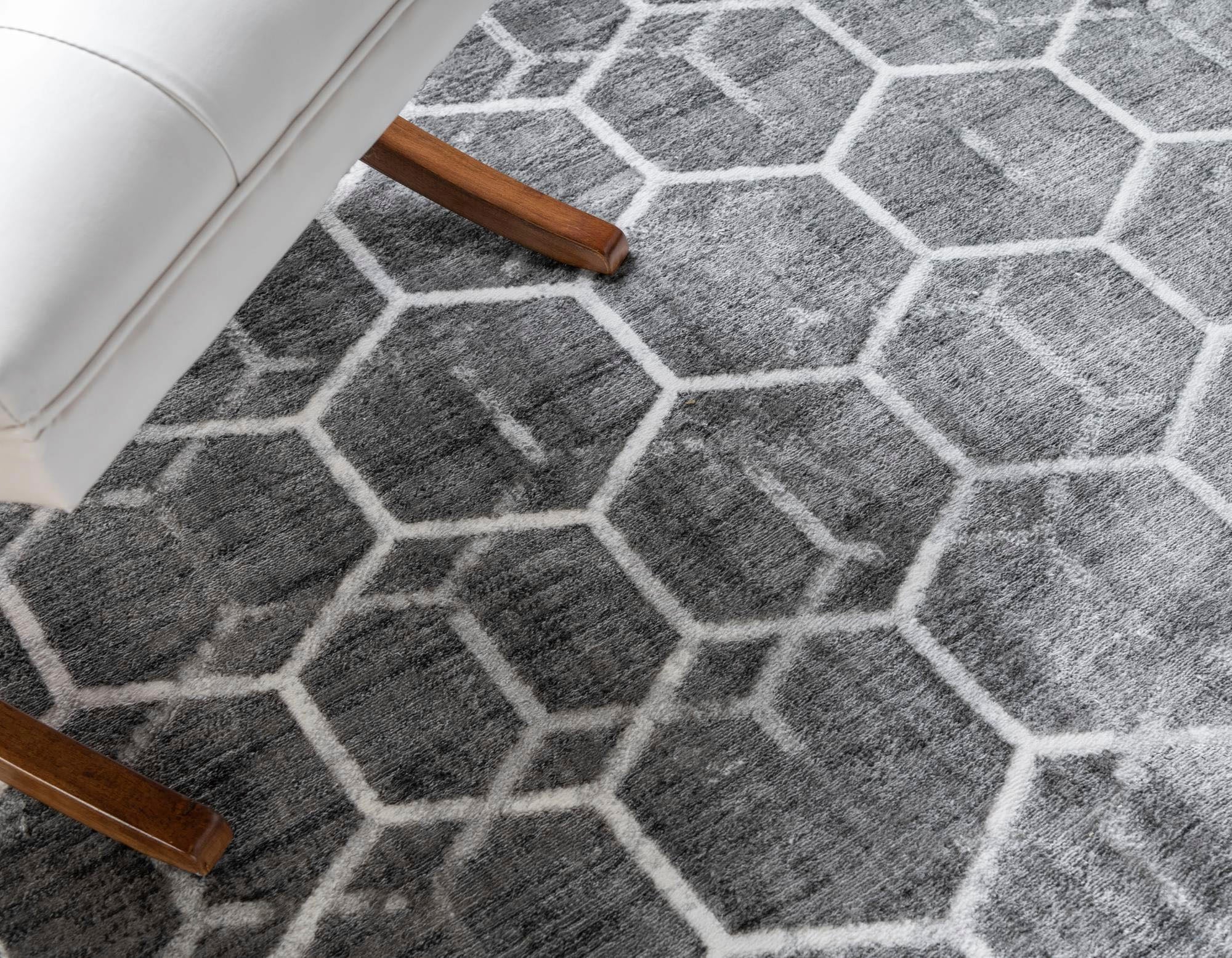 Myflair Möbel & Accessoires Teppich »Titan Trellis«, rechteckig, Kurzflor, gewebt, modernes geometrisches Design