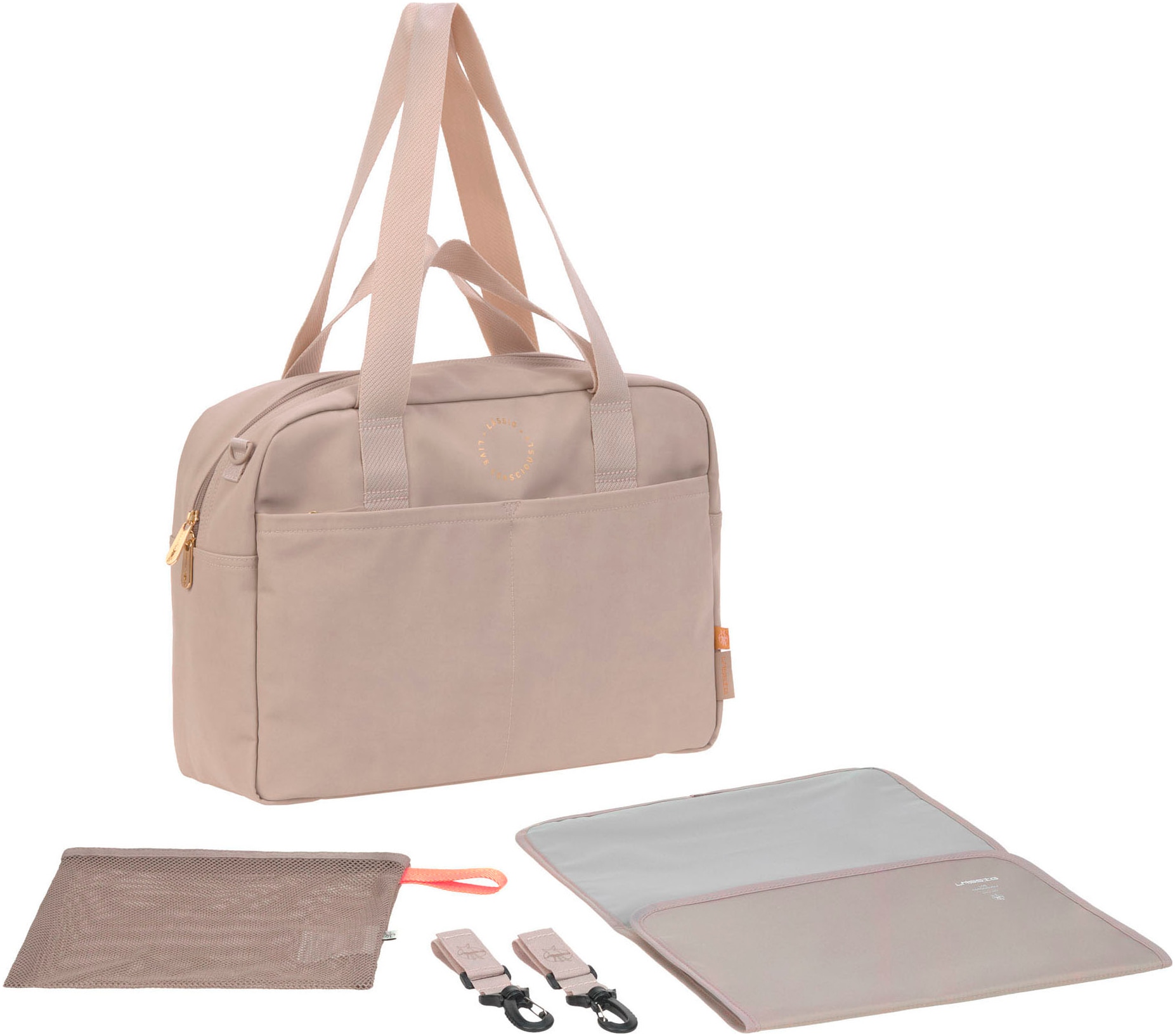 LÄSSIG Wickeltasche »Green Label, Everyday Bag humus«, für Kinderwagen oder Buggy