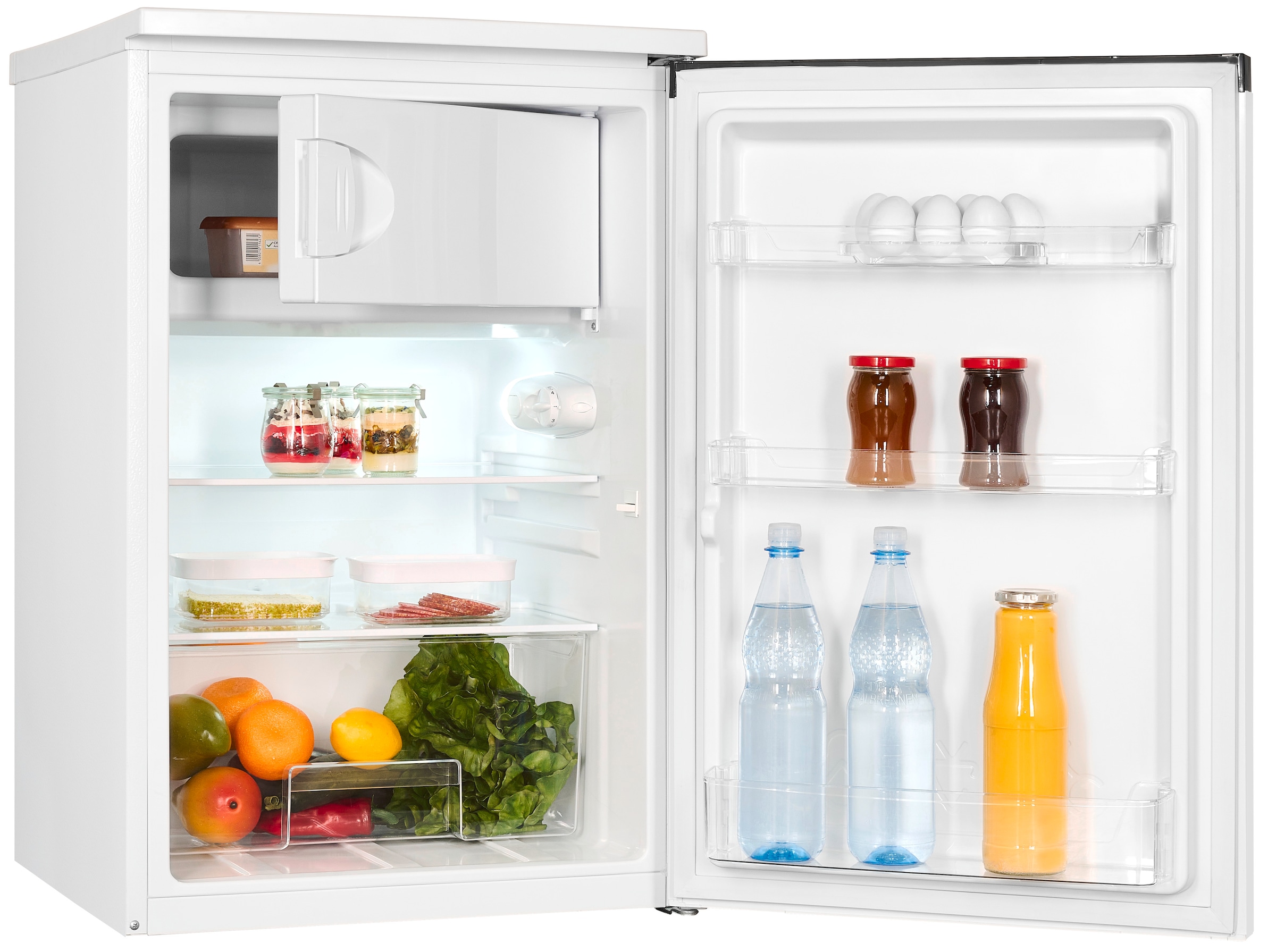 exquisit Kühlschrank »KS16-4-051C« 84,5 cm hoch 54,9 cm breit in bester Energieefizienz C, 107 Liter Volumen