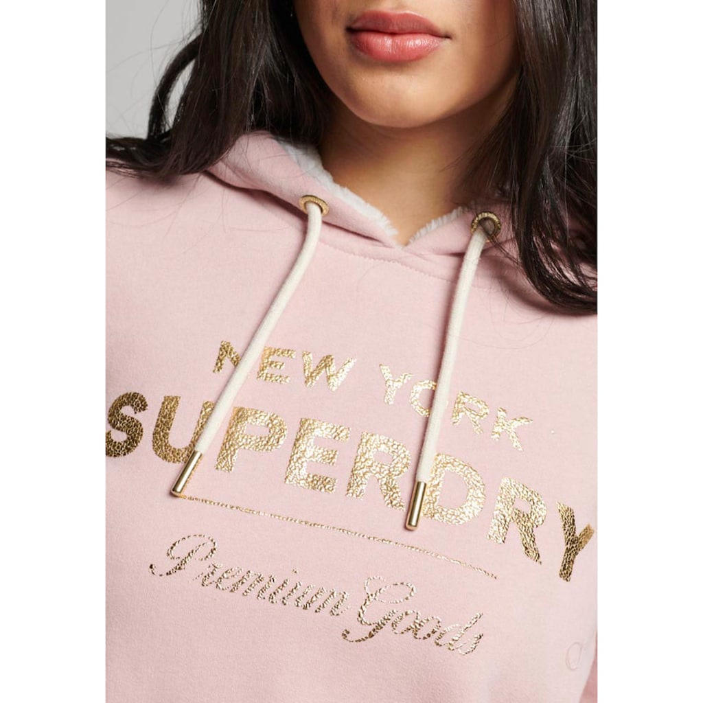 Superdry Kapuzensweatshirt »SU-LUXE METALLIC LOGO HOODIE«