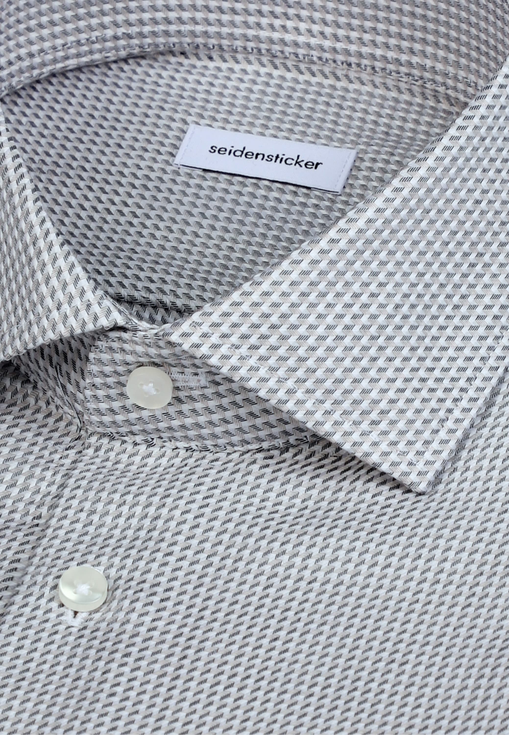 seidensticker Businesshemd »Schwarze Rose« Shaped 1/1 Kentkragen Struktur