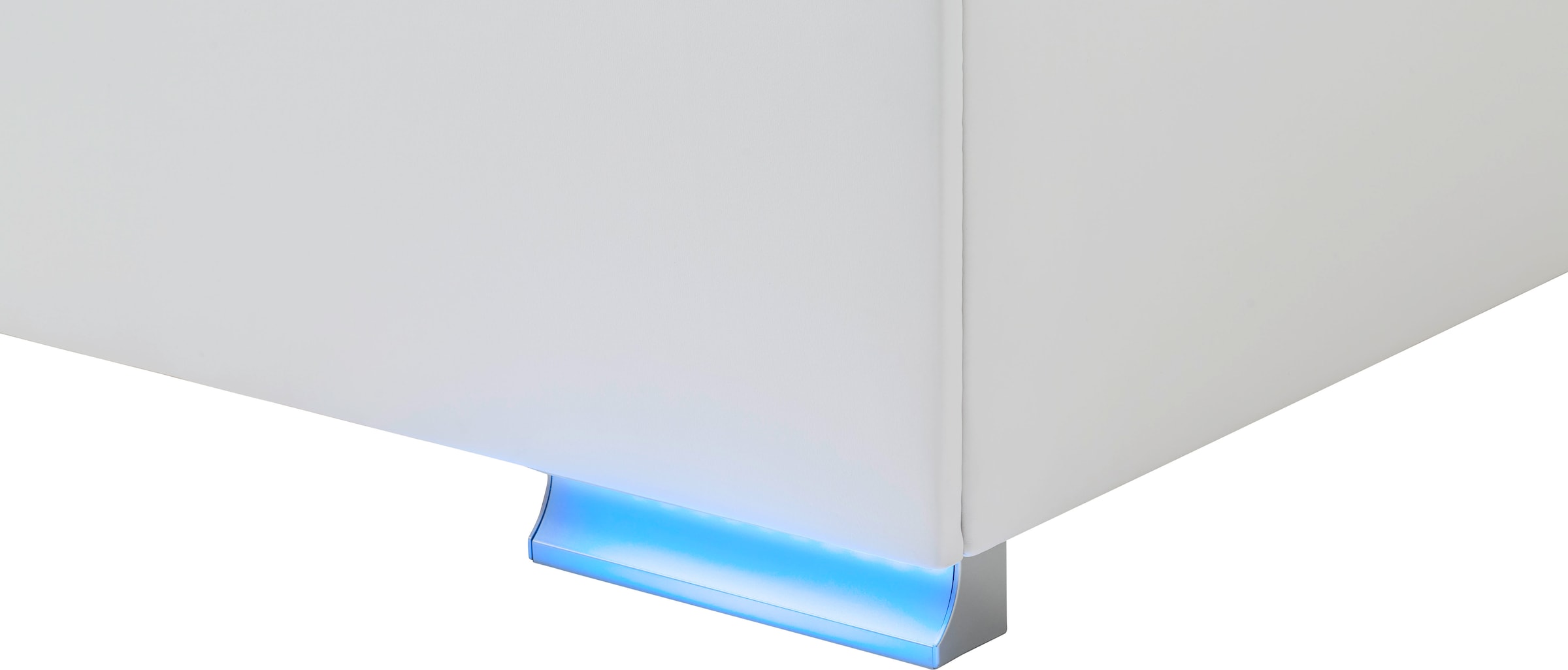 meise.möbel Boxspringbett »Las Vegas«, Füße und Kopfteil mit LED-Beleuchtung, mit Bettkasten und Topper
