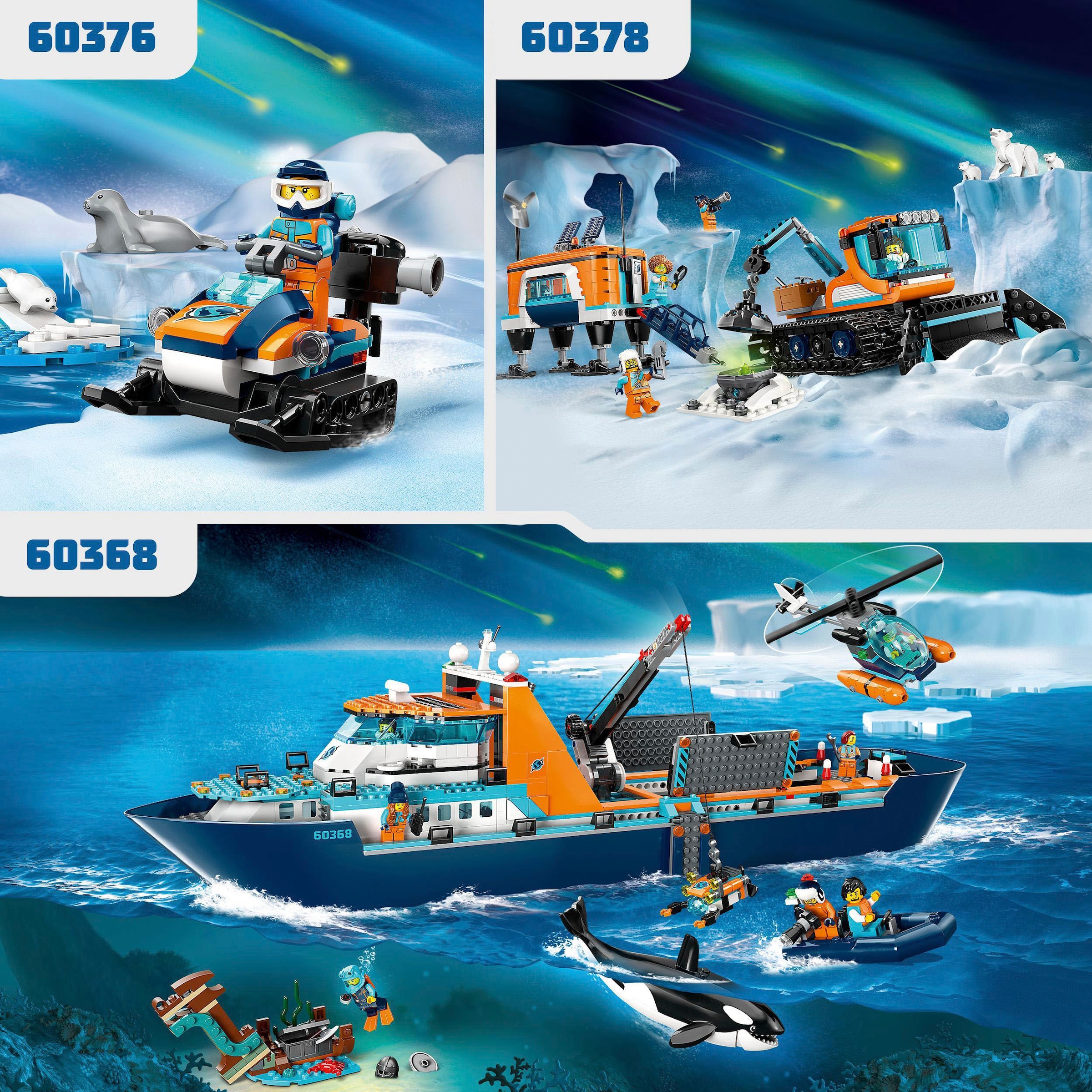 LEGO® Konstruktionsspielsteine »Arktis-Schneemobil (60376), LEGO® City«, (70 St.), Made in Europe