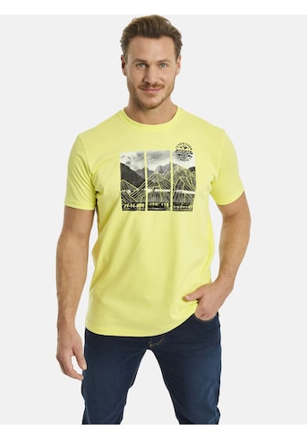 Rundhalsshirt »T-Shirt KRISTFINNUR«, (1 tlg.), mit Bergpanorama-Aufdruck