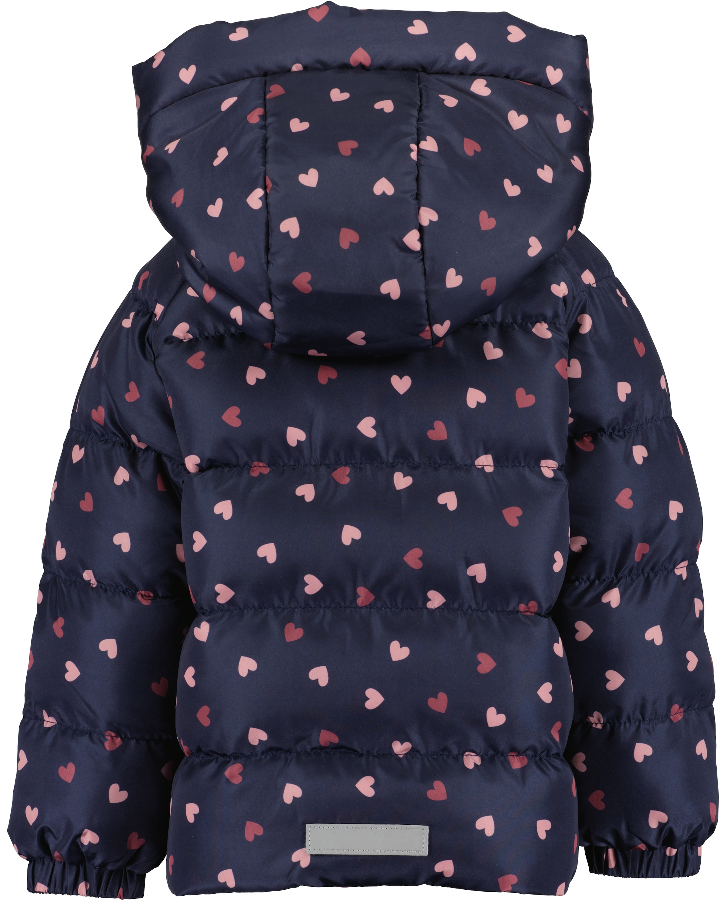 Blue Seven Steppjacke, mit Kapuze, im süßen Herzen-Alloverprint