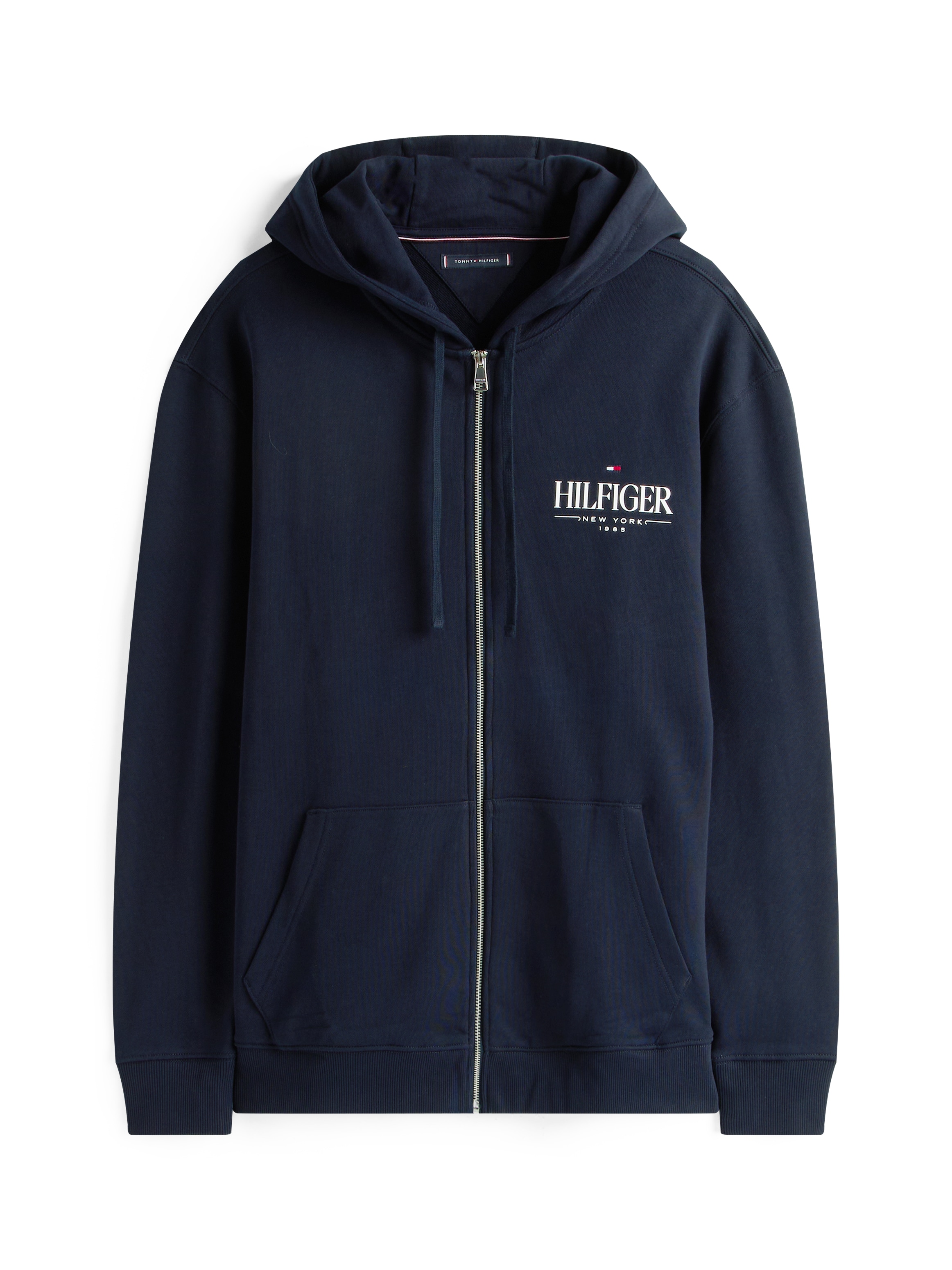 Tommy Hilfiger Big & Tall Kapuzensweatjacke »BT-HILFIGER STACKED HOODED ZIP-B«, Große Größen