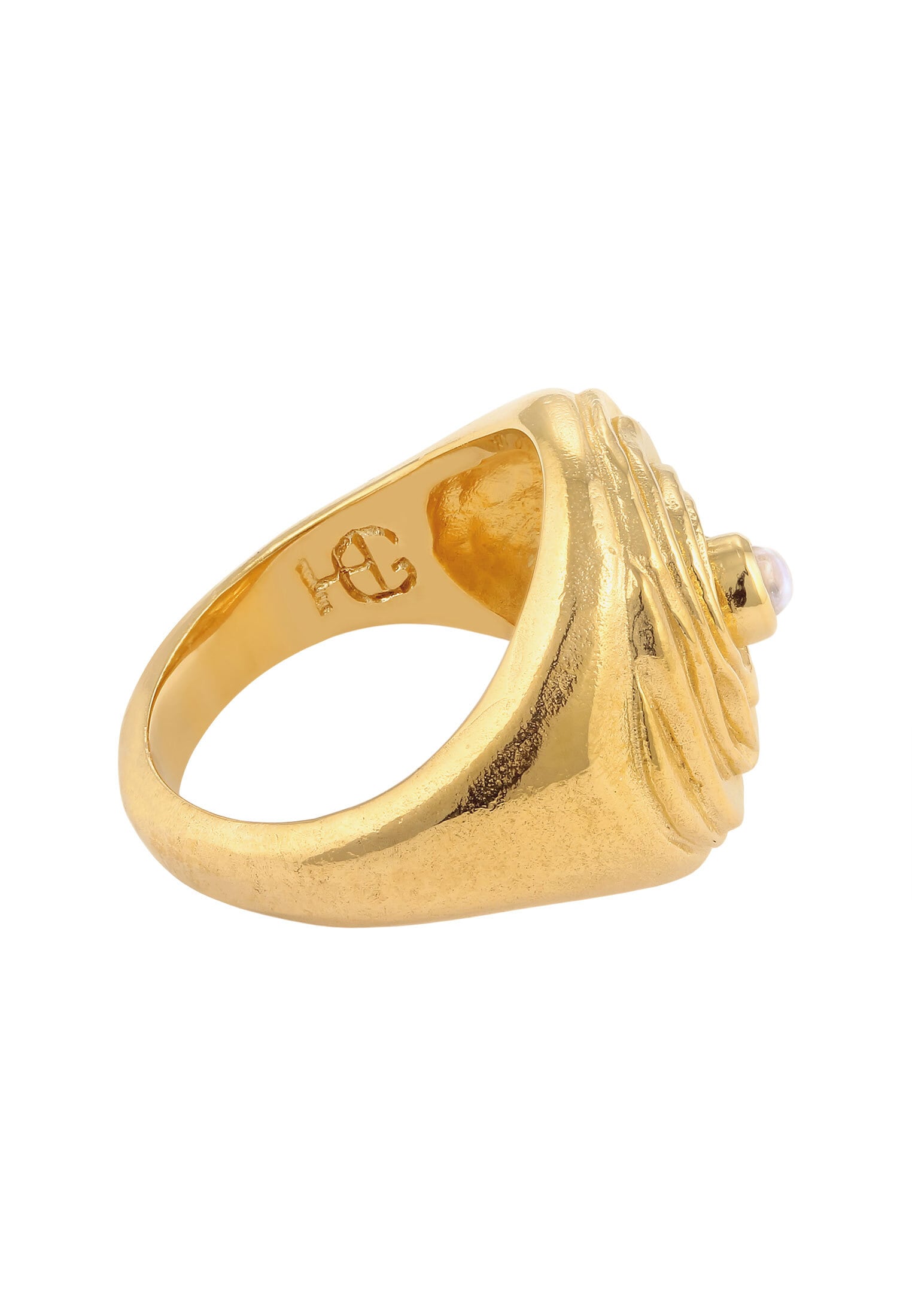HAZE & GLORY Silberring »Ring Kreis Mondstein Weiß 925 Sterling Silber«