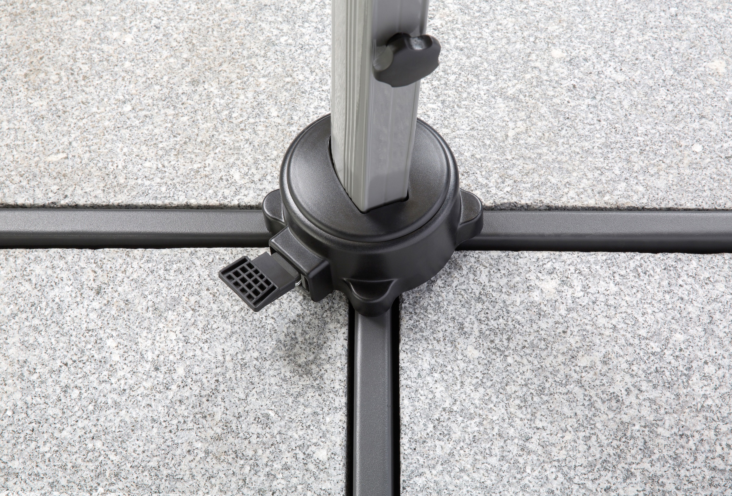 Schneider Schirme Ampelschirm »Rhodos Rondo«, mit Schutzhülle und Schirmständer, ohne Wegeplatten